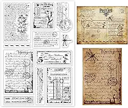 Carimbos claros vintage para decoração de álbuns de recortes, margaridas vintage, libélula, presentes, selos transparentes de silicone para fazer cartões, álbum de fotos, decoração