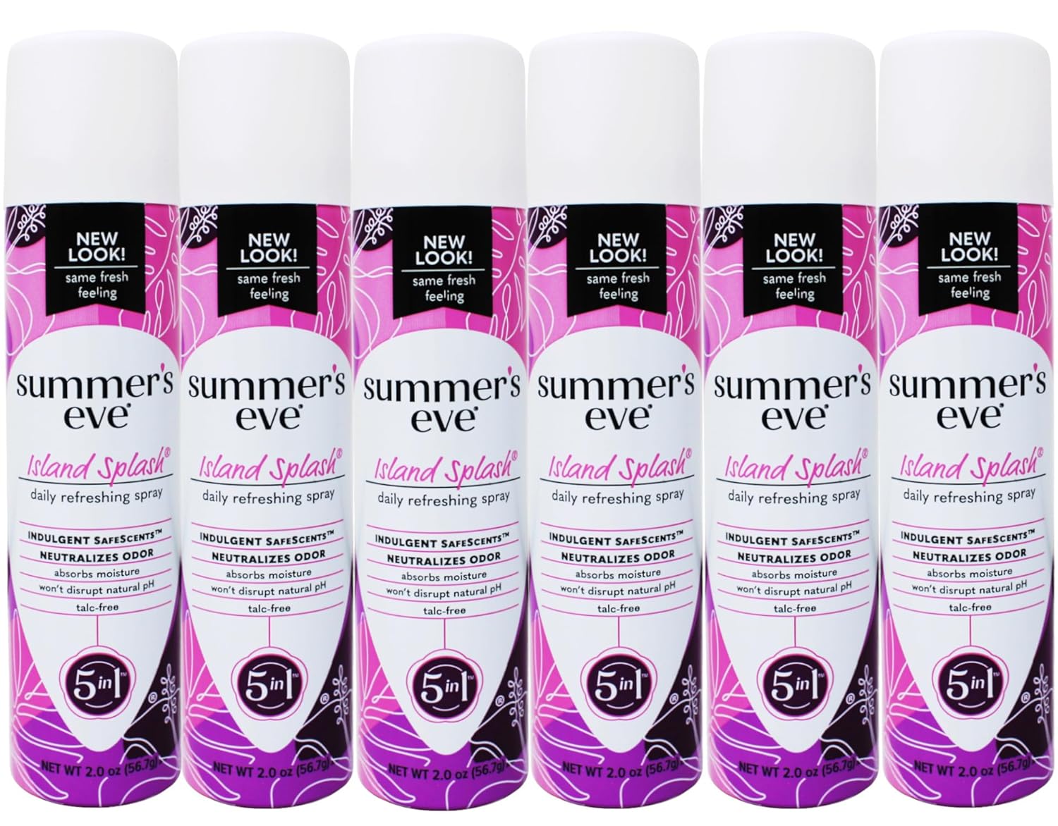 Summer's Eve Deodorant Spray Island Splash 2.0 oz. (Quantity of 6)