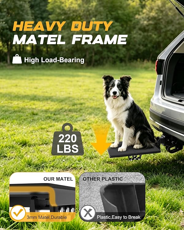 RETRUE Dog Hitch Step for 2'' Receiver, for Medium to Large Dog, No-Slip by RETRUE - Used condition - Image 5