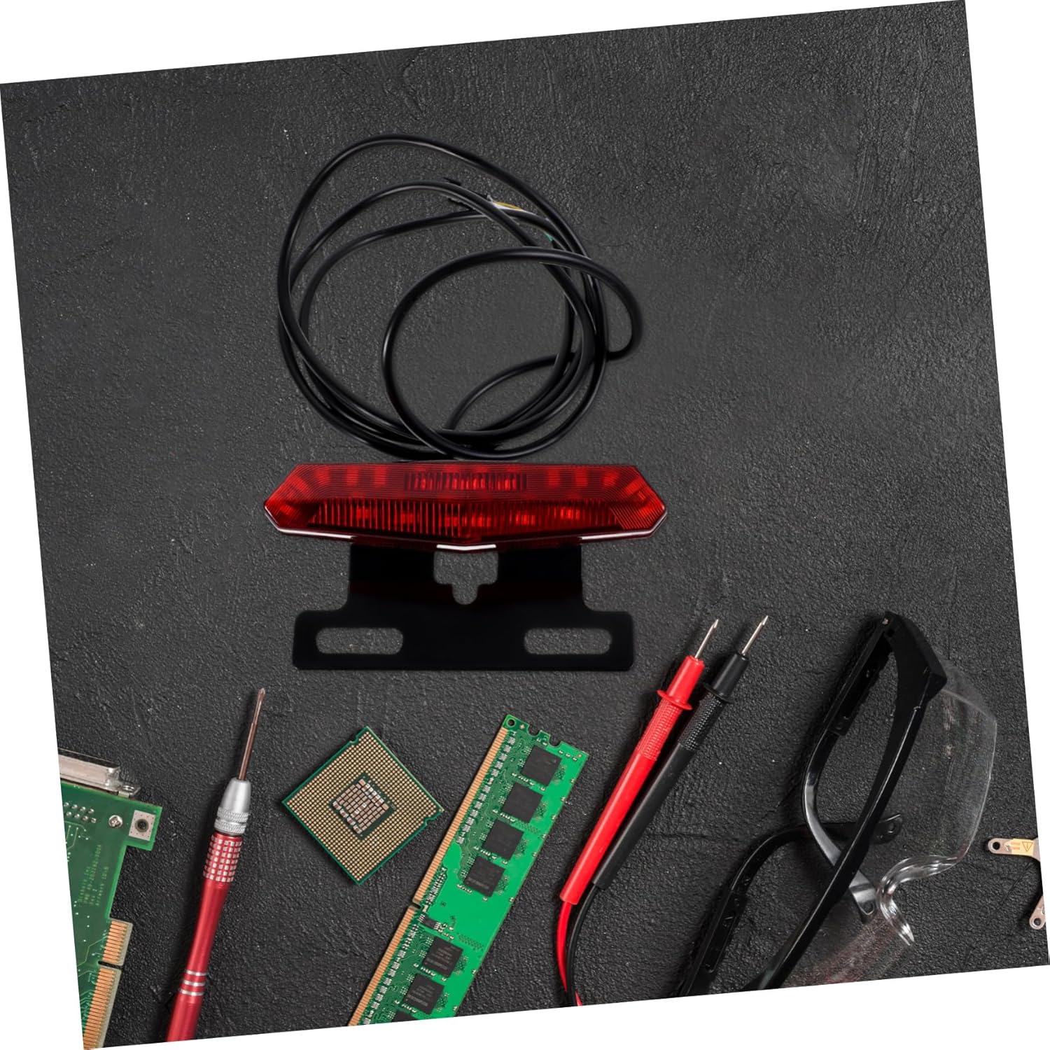 Electric Bike Lighting Kit Horn Front and Rear Led Brake Turn Signal Lamps for Enhanced Visibility and Safety Easy to Install