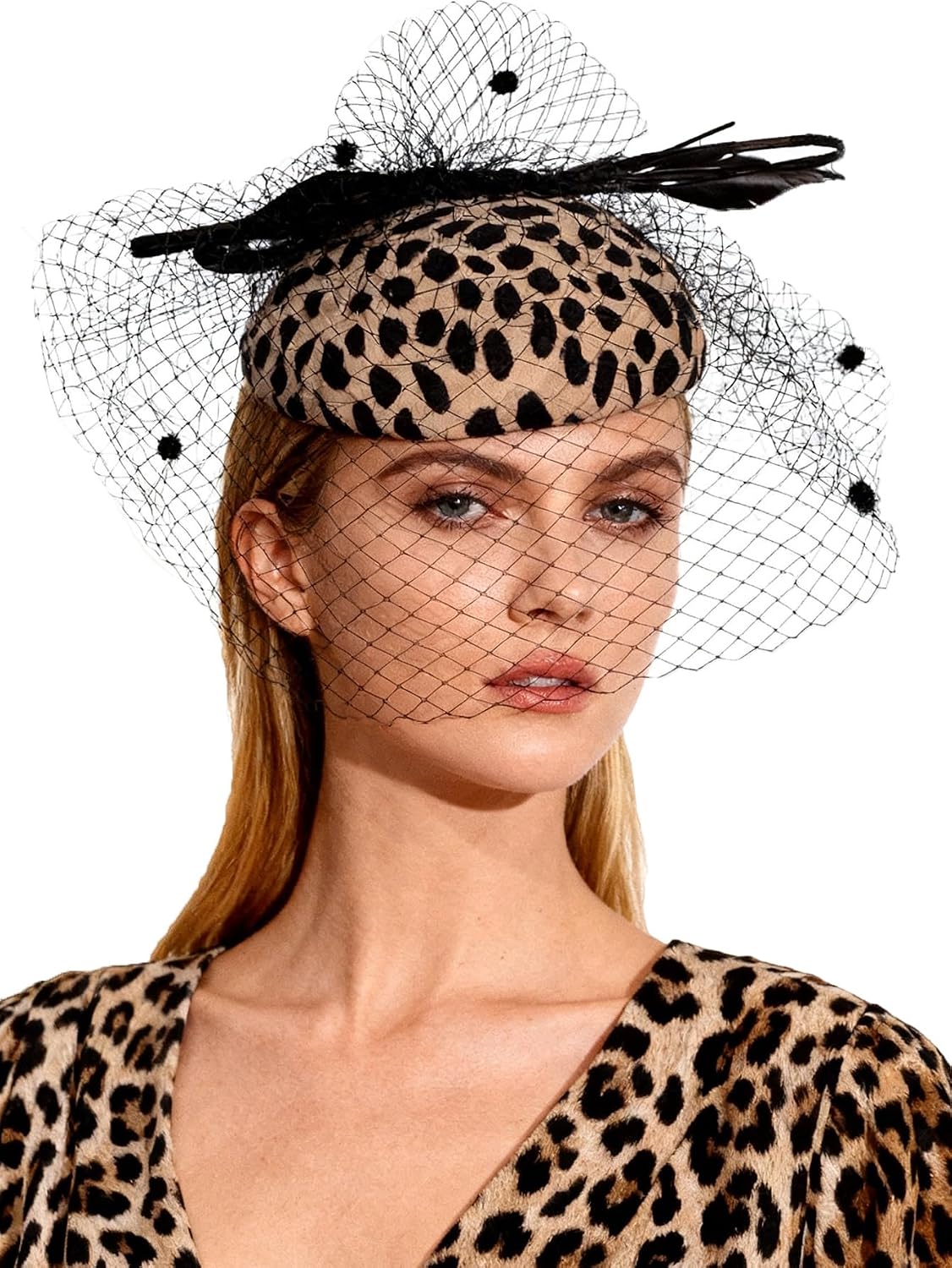 Wide Brim Hats for Women Big Bowknot Formal Occasion Kentucky Cap Lady Wedding Cocktail Party Flat Top Fedoras