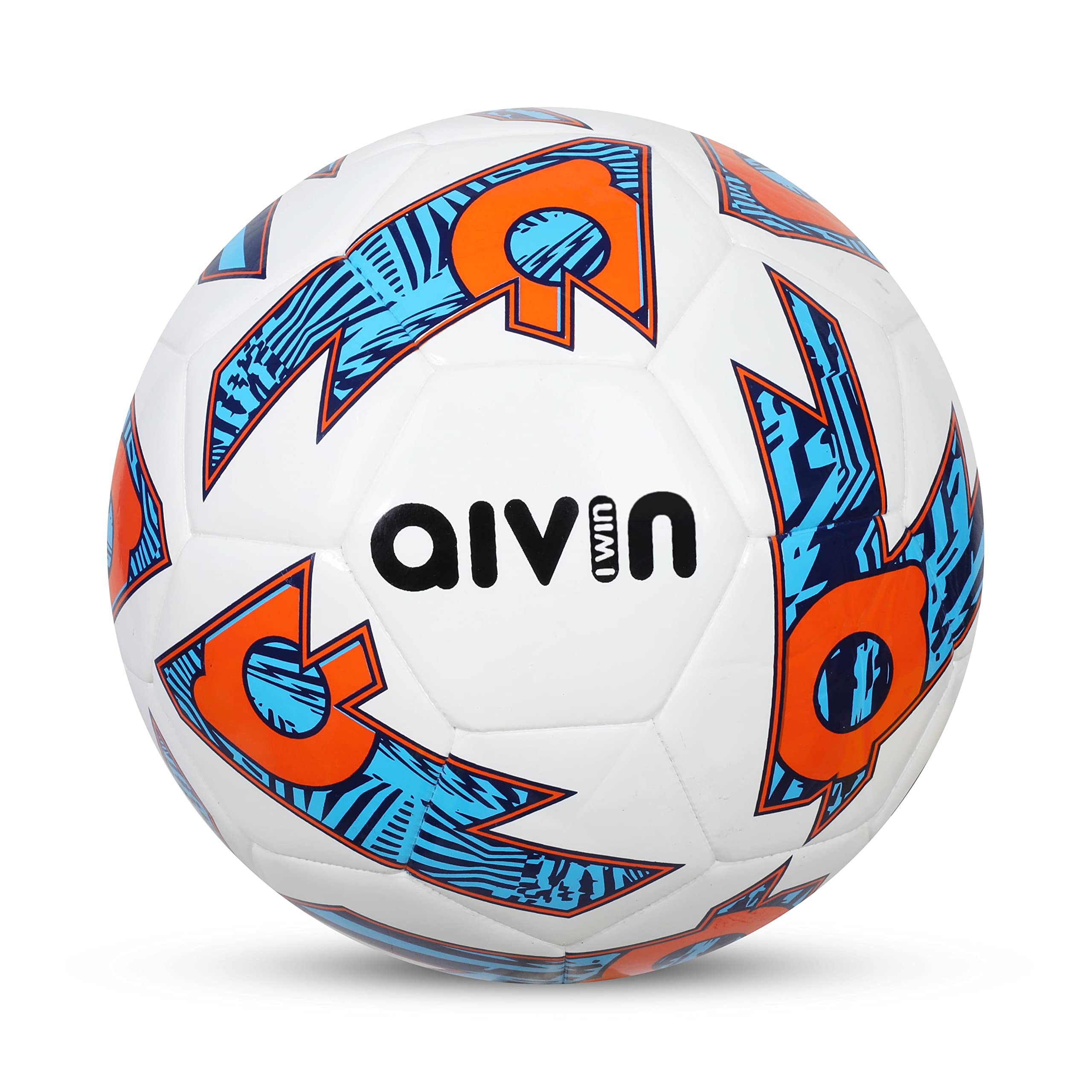 Aivin Trend Football Machine Stitched Football Game, for Training, Match, Sports, Playing, Outdoor Ball, Durable & Water Resistance Football for Practice, 32 Panel, Size-5 (Blue/White)-image-46