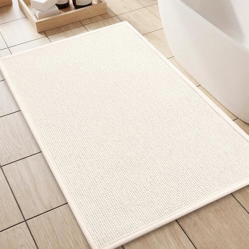 Miniatura 19 de YIHOUSE Alfombras y Alfombrillas de Baño de 16x24, Antideslizantes de Secado Rápido para Baño Absorbentes Ultra Delgadas Lavables a Máquina que
