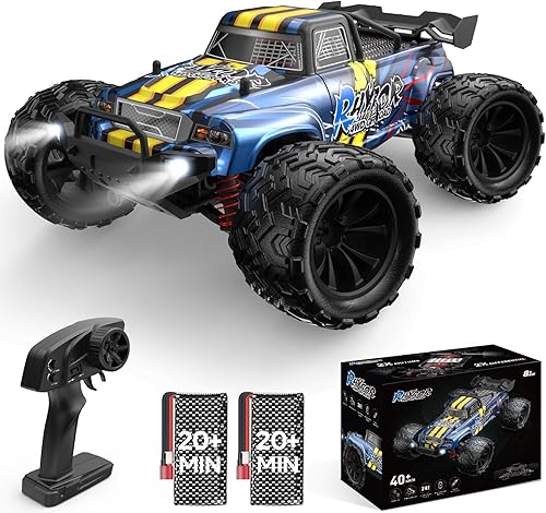 Autos RC a escala 116 para adultos, auto de control remoto rápido de 40 KPH Hobby RC Cars para niños a partir de 8 años, 4x4 todo terreno