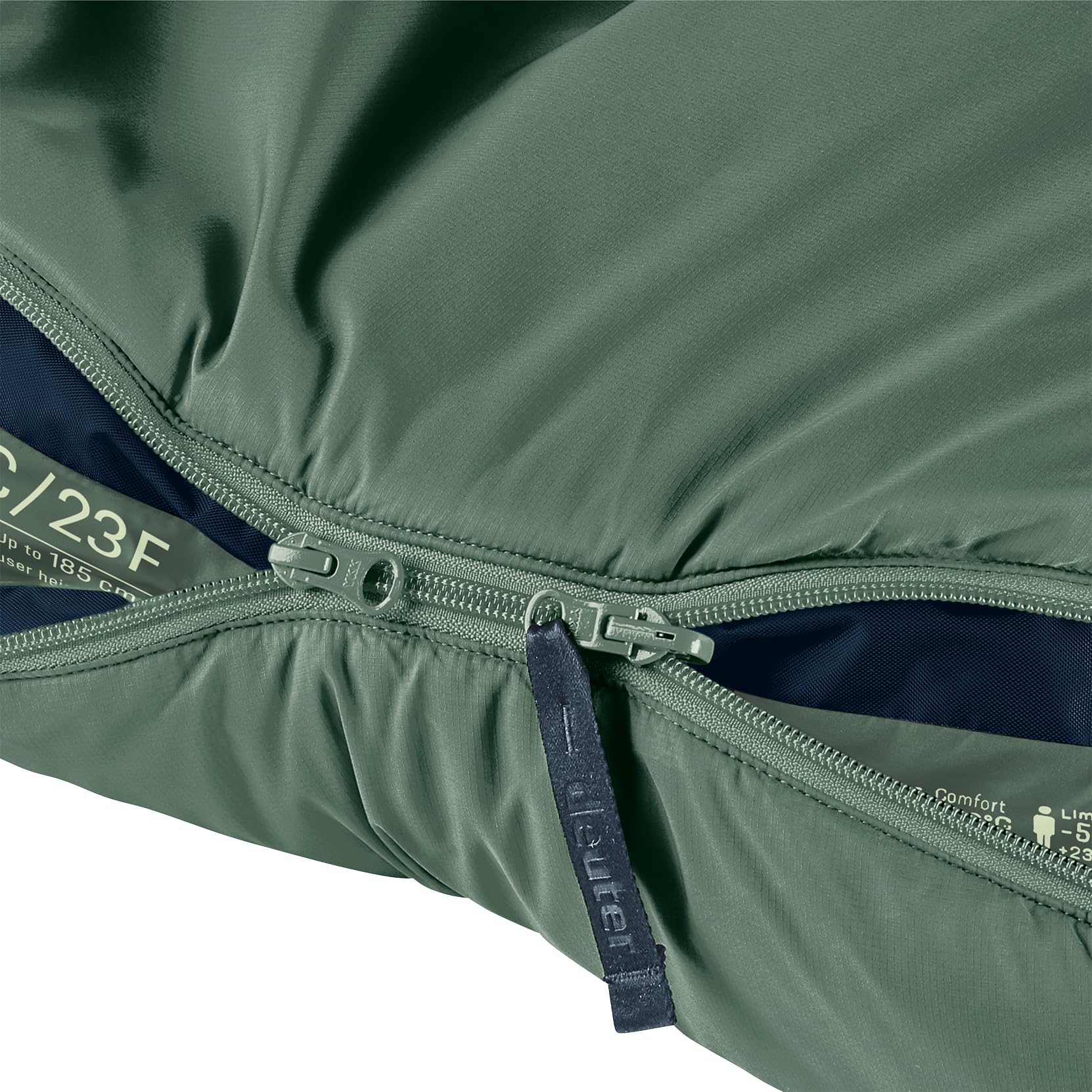 deuter Orbit EL -5C/23F Saco de Dormir de Fibra sintética Extra Largo