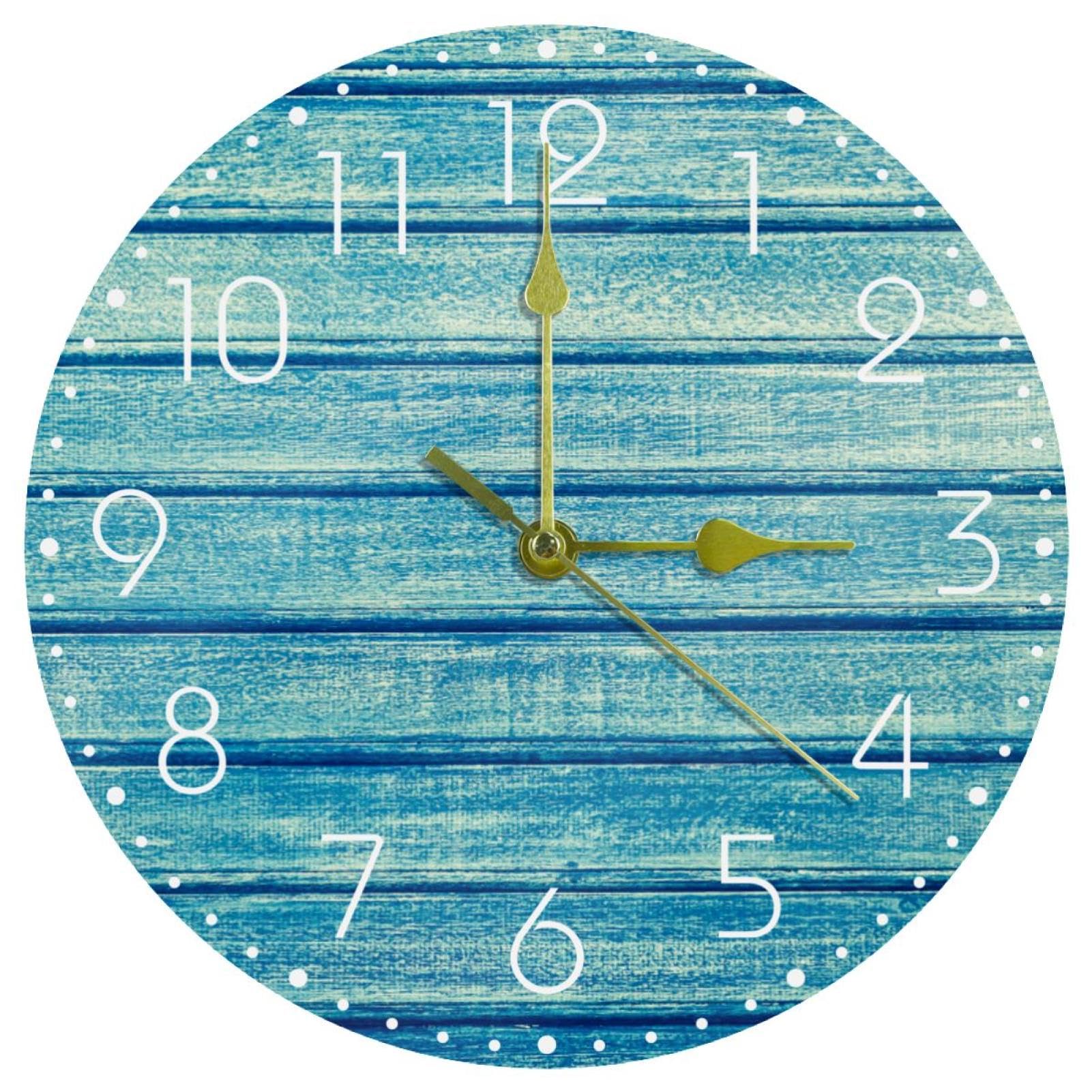 Horloge murale sans tic-tac à piles grand cadran lisible pour la chambre