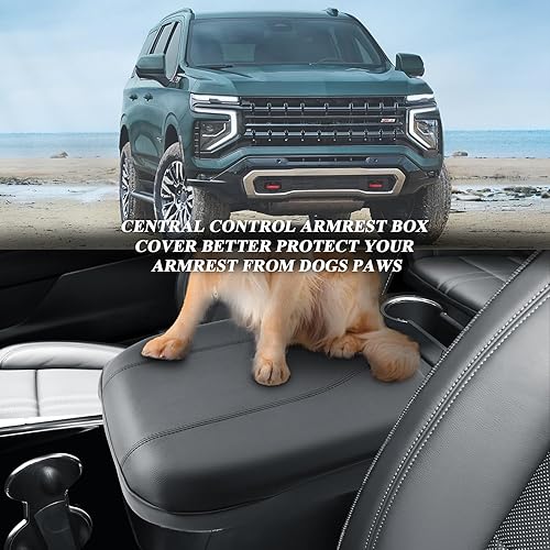 Vista 10 de BIBIBO Funda para consola central Chevy Trailblazer 2025 2026 para Chevy Trailblazer 2021-2023-2025 2026, funda de almohadilla para reposabrazos