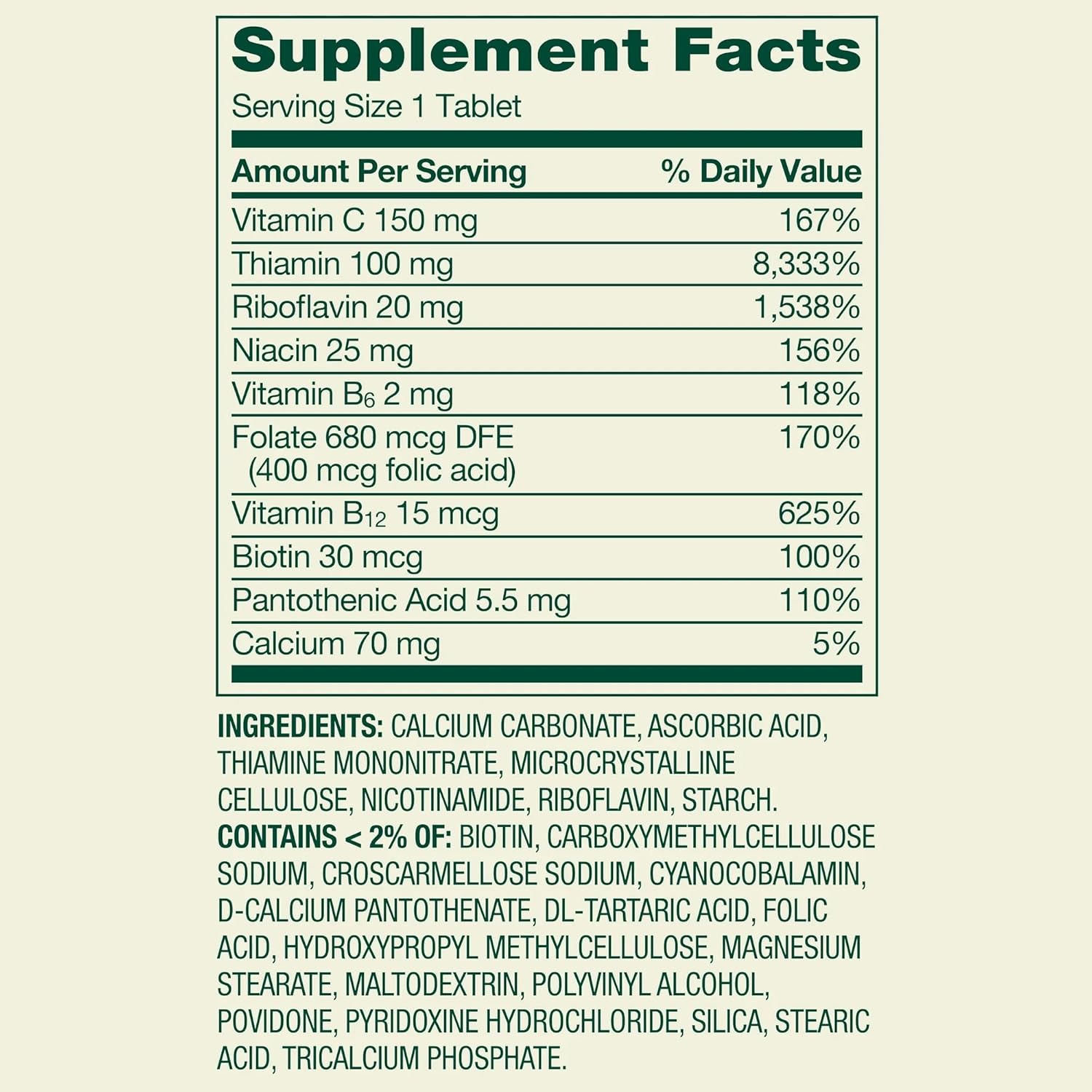 Spring Valley Super Vitamin B-Complex Tablets Dietary Supplement (250 Tablets) - New Look
