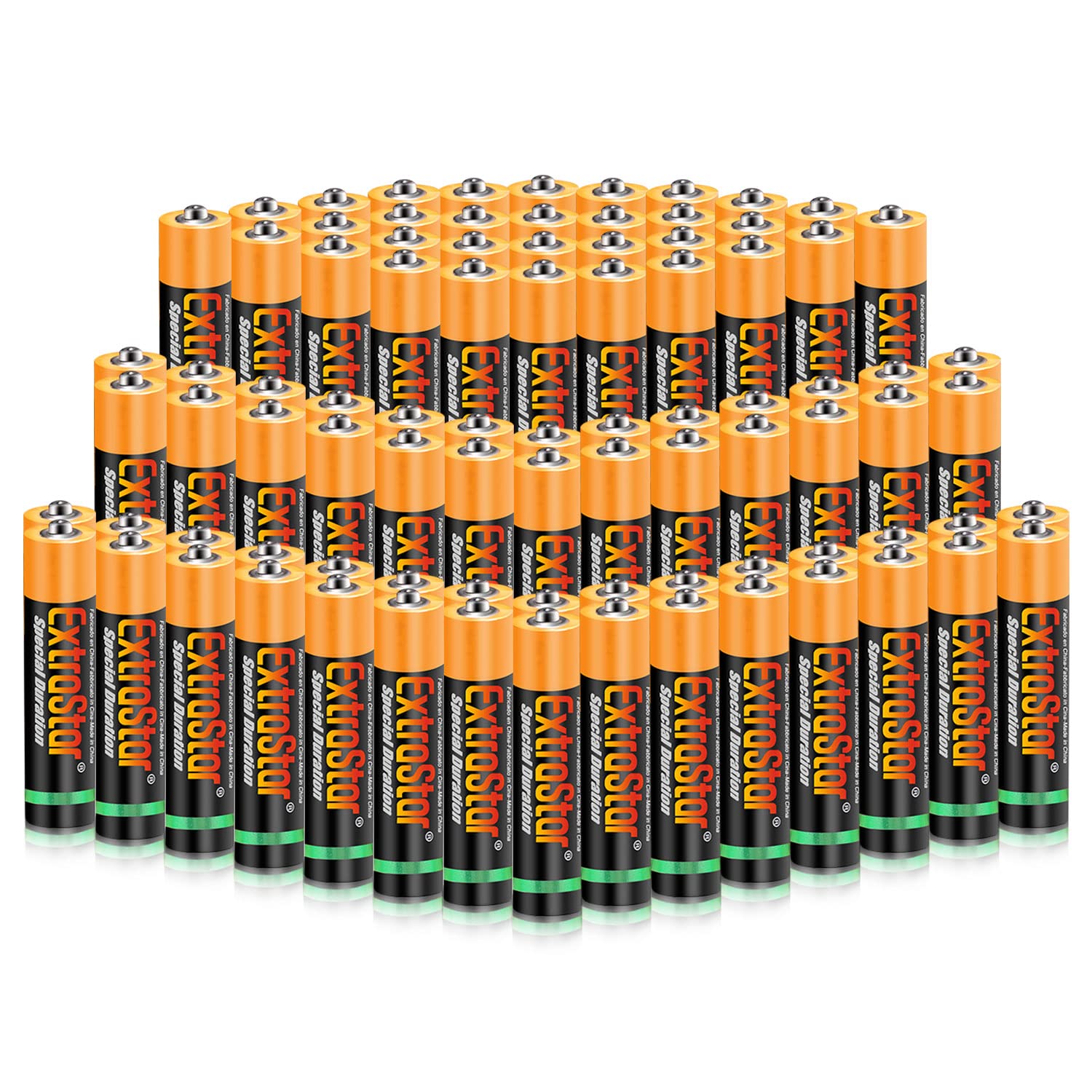 EXTRASTAR Batería de Alcalinas AAA LR03 de 1,5 Voltios, 1300mAh No7 Pilas, Gama Performance, No Se Puede Cobrar, 24Pcs — view 10