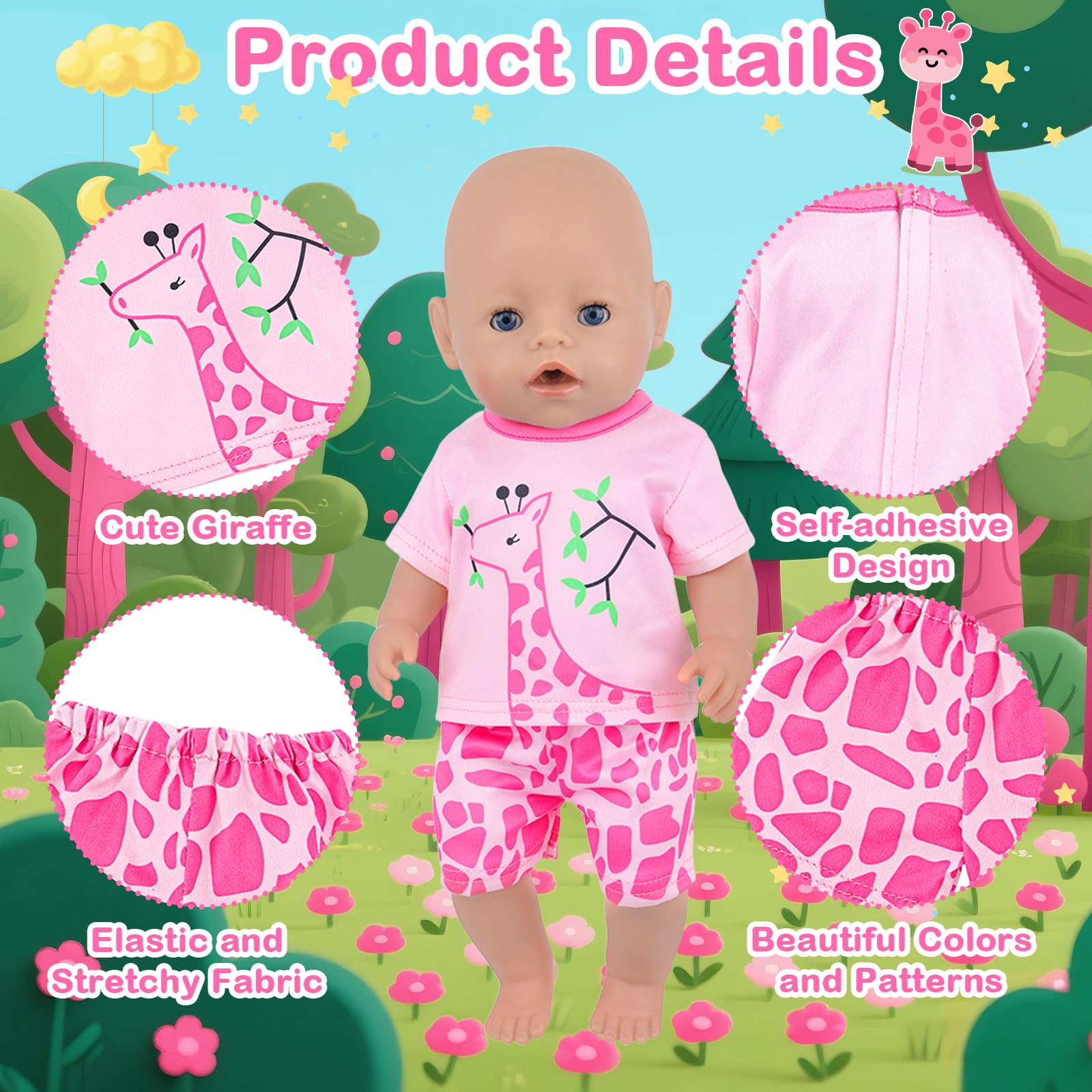 Baby Doll Clothes for 14-18 inch Baby Dolls - Image 3