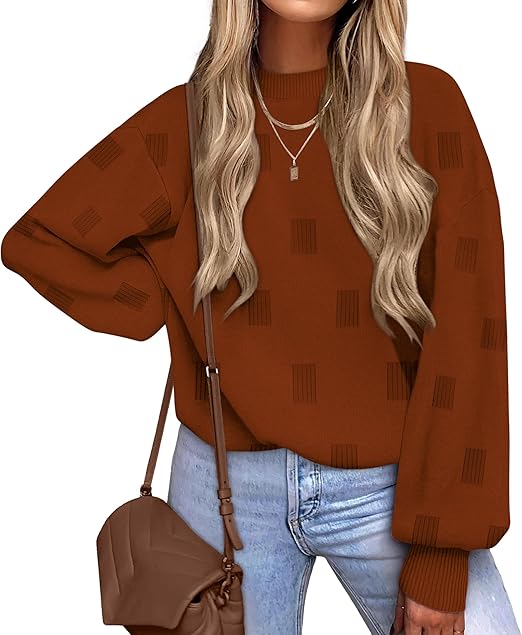 XIEERDUO Womens Sweaters Pullover Knit Sweater Turtleneck Long Sleeve Shirts