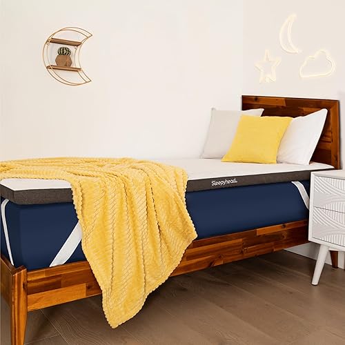 Miniatura 33 de Sleepyhead - Cubrecolchón matrimonial de 3 pulgadas, de espuma viscoelástica con infusión de gel con funda lavable, esencial para dormitorio