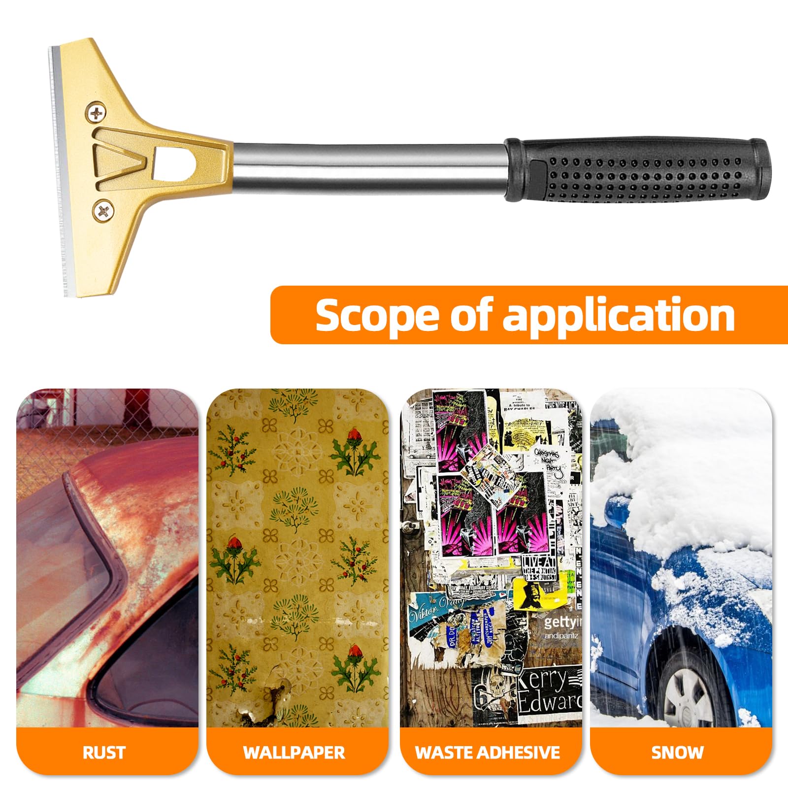 2 Stück Multifunktions-Schaber Mit 20 Klingen - Für Tapeten, Ceranfeld & Aufkleber