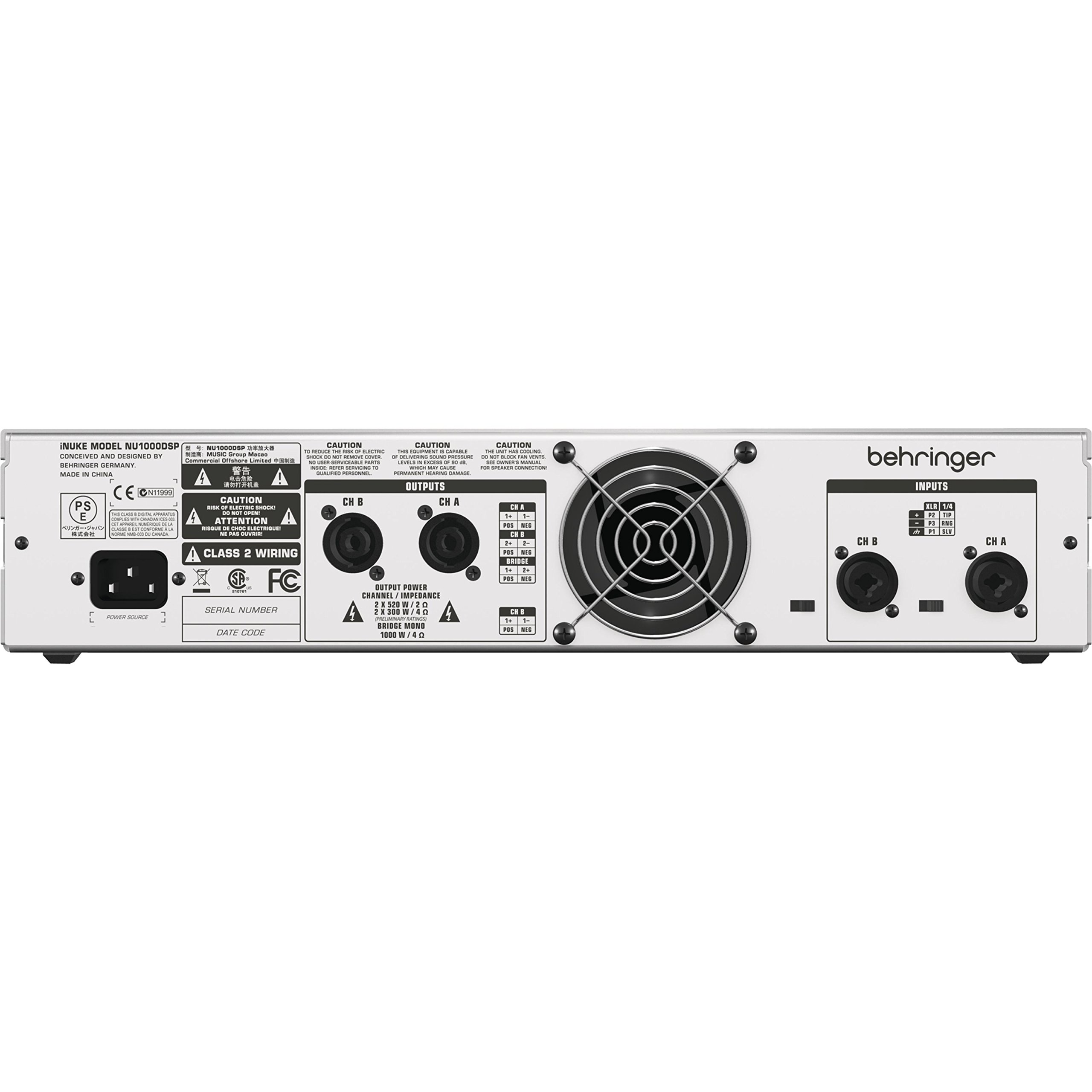 Amazon.com: Behringer NU1000DSP iNuke Power Amplifier : Musical