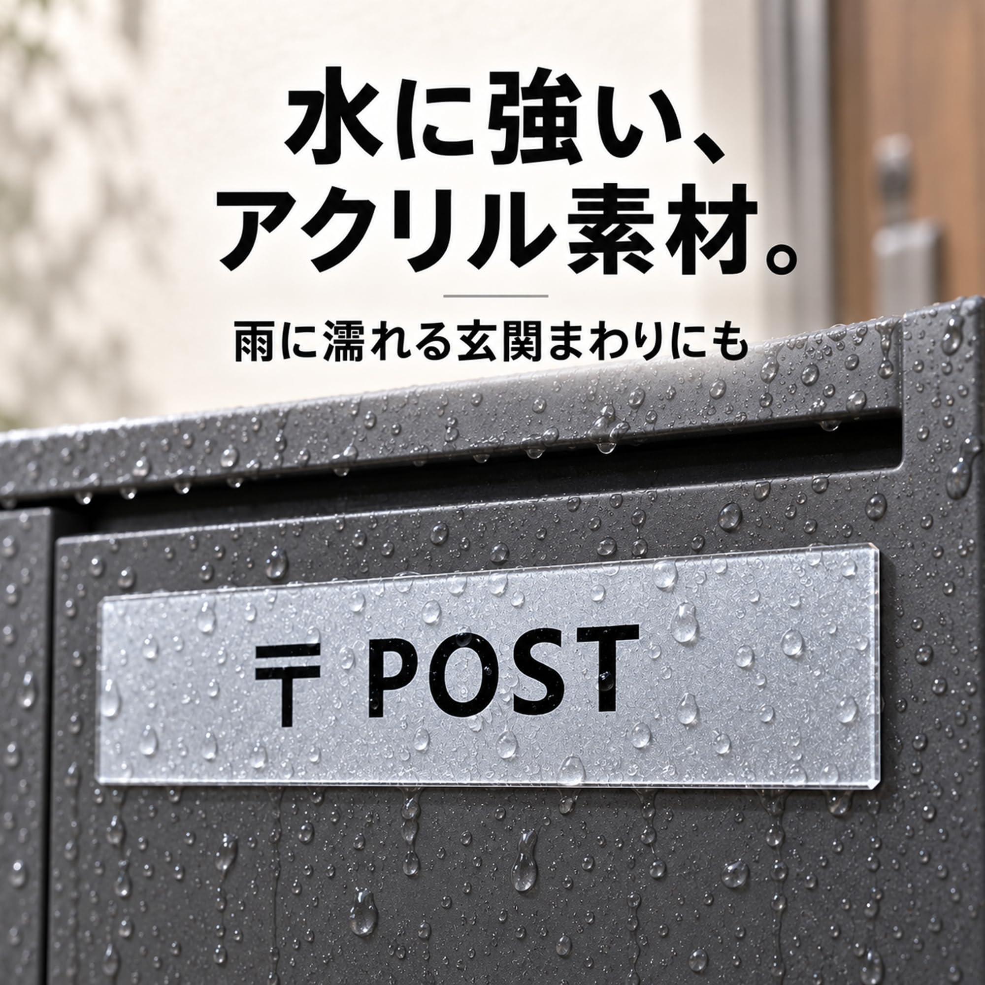 Amazon | Seagron 〒 POST ポスト マグネット サインプレート シルバー