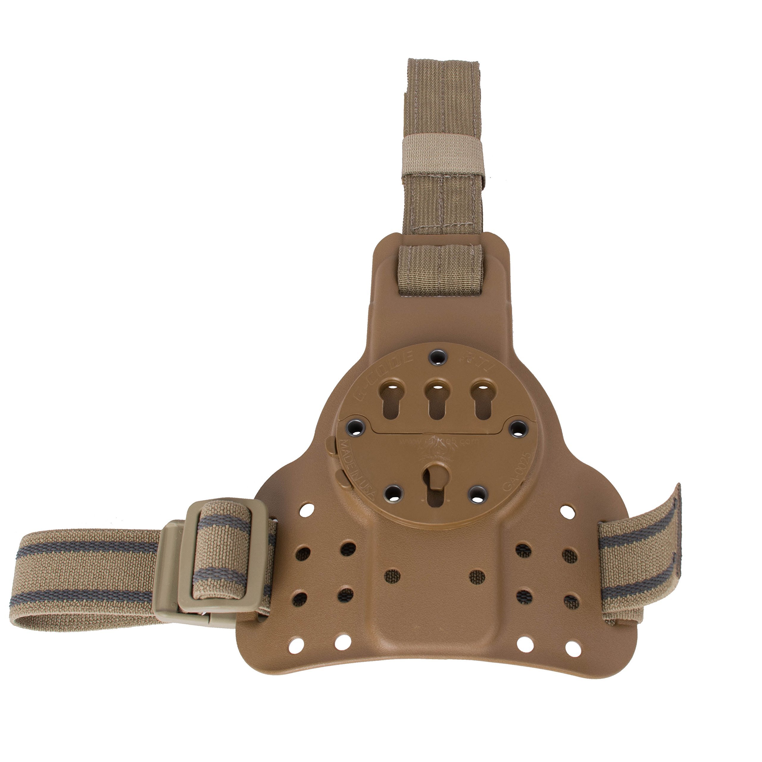 DLS with Loop Down Strap (Drop Leg Single)-GCA76- RTI – TAN 100% Made in USA