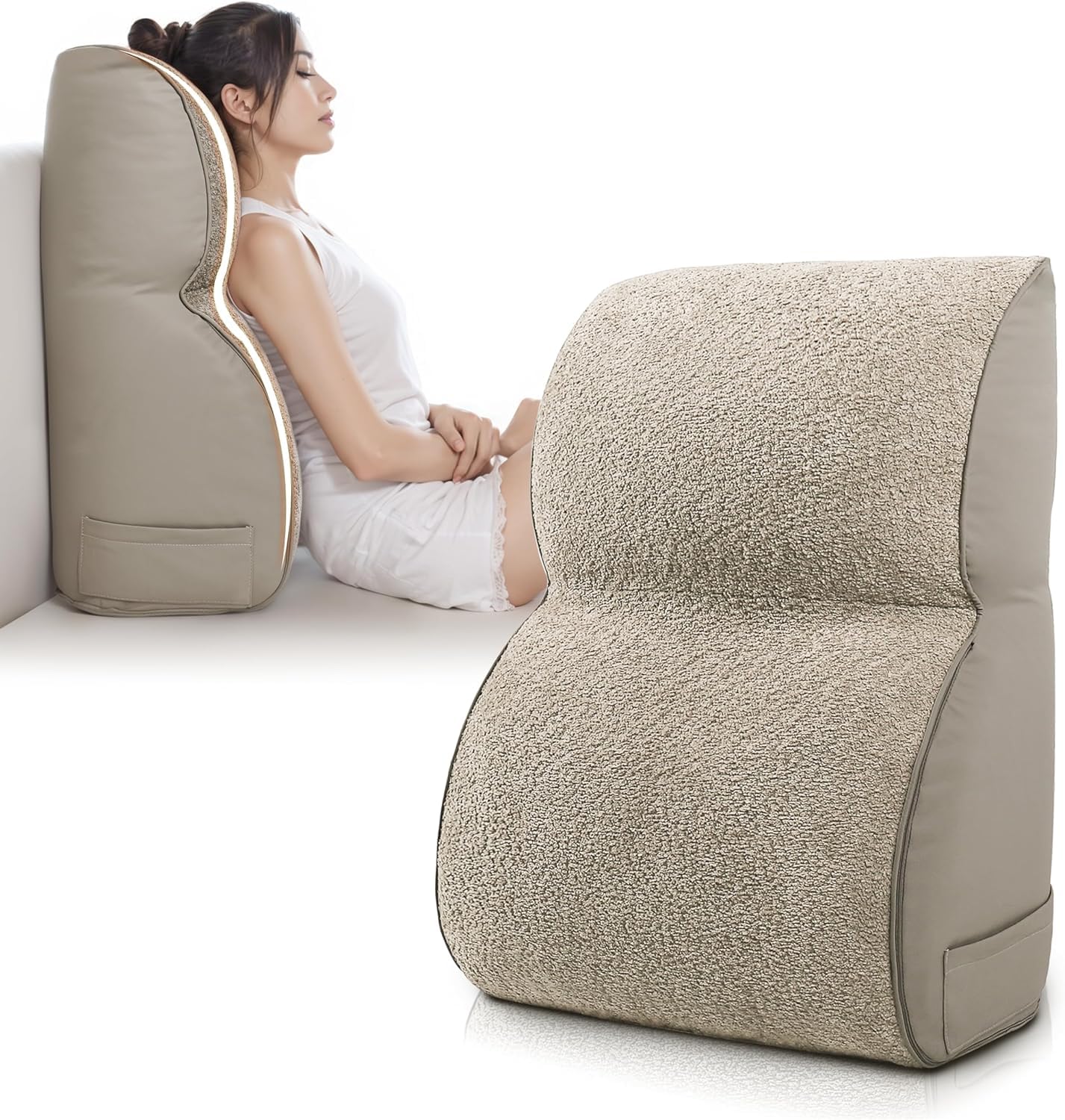Coussin de lecture compensé pour regarder la TV au lit