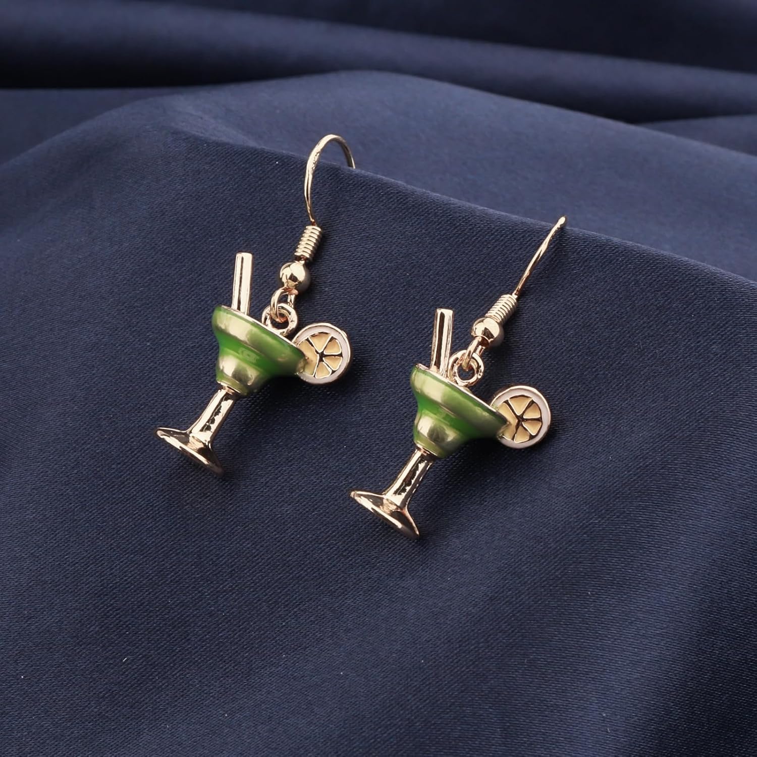 Dirty Martini Earring Margarita Jewelry For Women Drinker Espresso Martini Gift Green Cocktail Earrings - Image 3