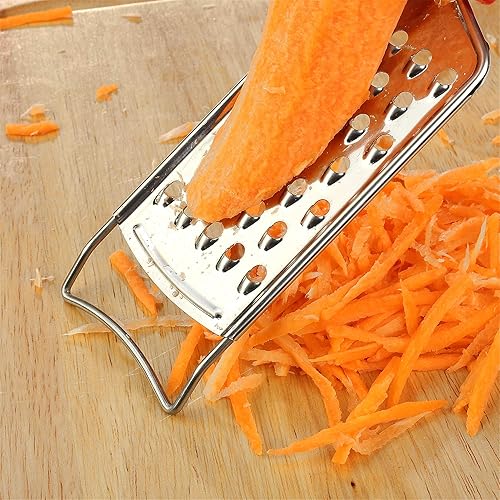 Miniatura 3 de To encounter Rallador de queso, rallador de rallador, rallador de acero inoxidable para jengibre, ajo, nuez moscada, chocolate, verduras, limón,