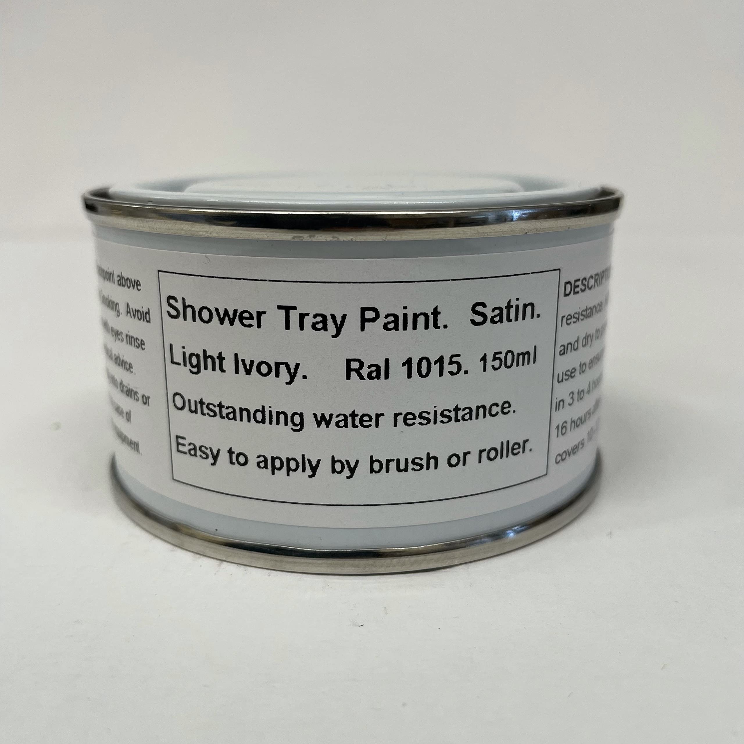 Fascinating Finishes Ltd Light Ivory 1 X 150Ml Satin Shower Tray Paint - Ral 1015