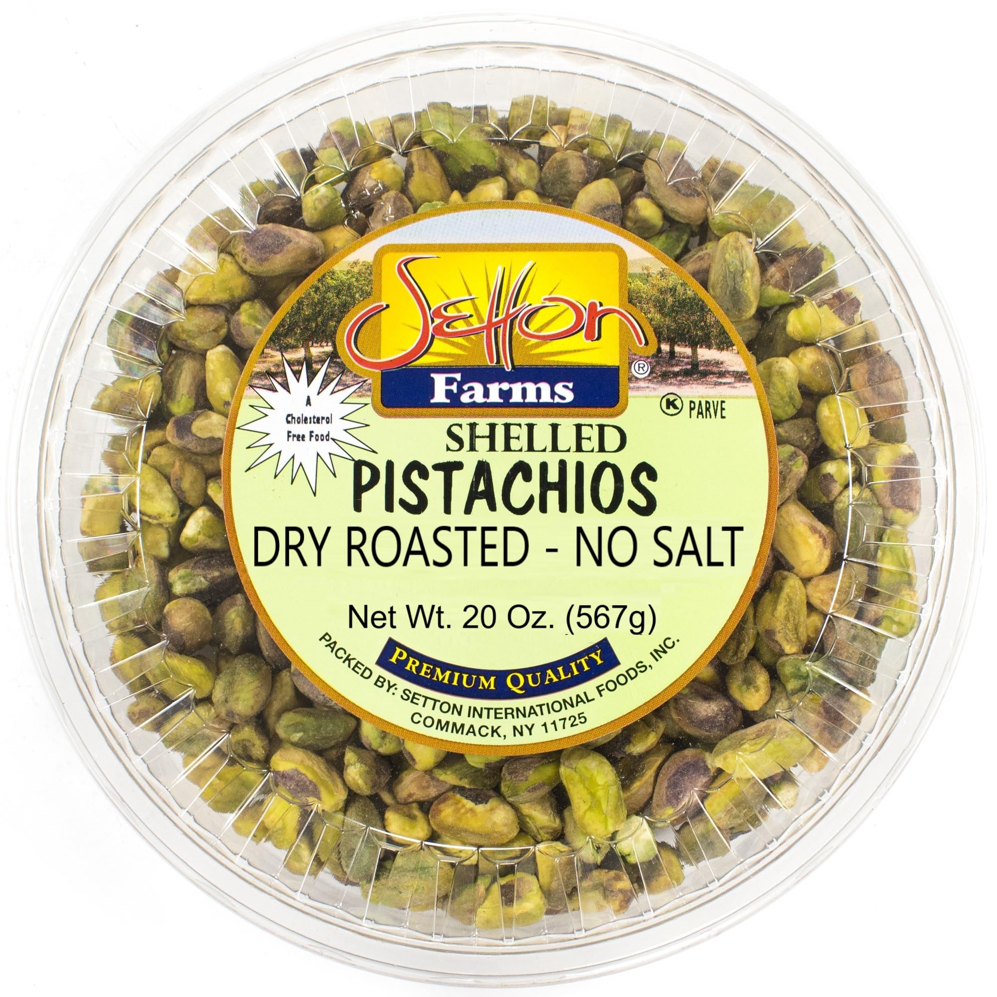 Setton Farms Shelled Pistachio Kernels, Dry Roasted No Salt, 20 Ounce (No Shells, Unsalted) (Also perfect for making Dubai Chocolate)