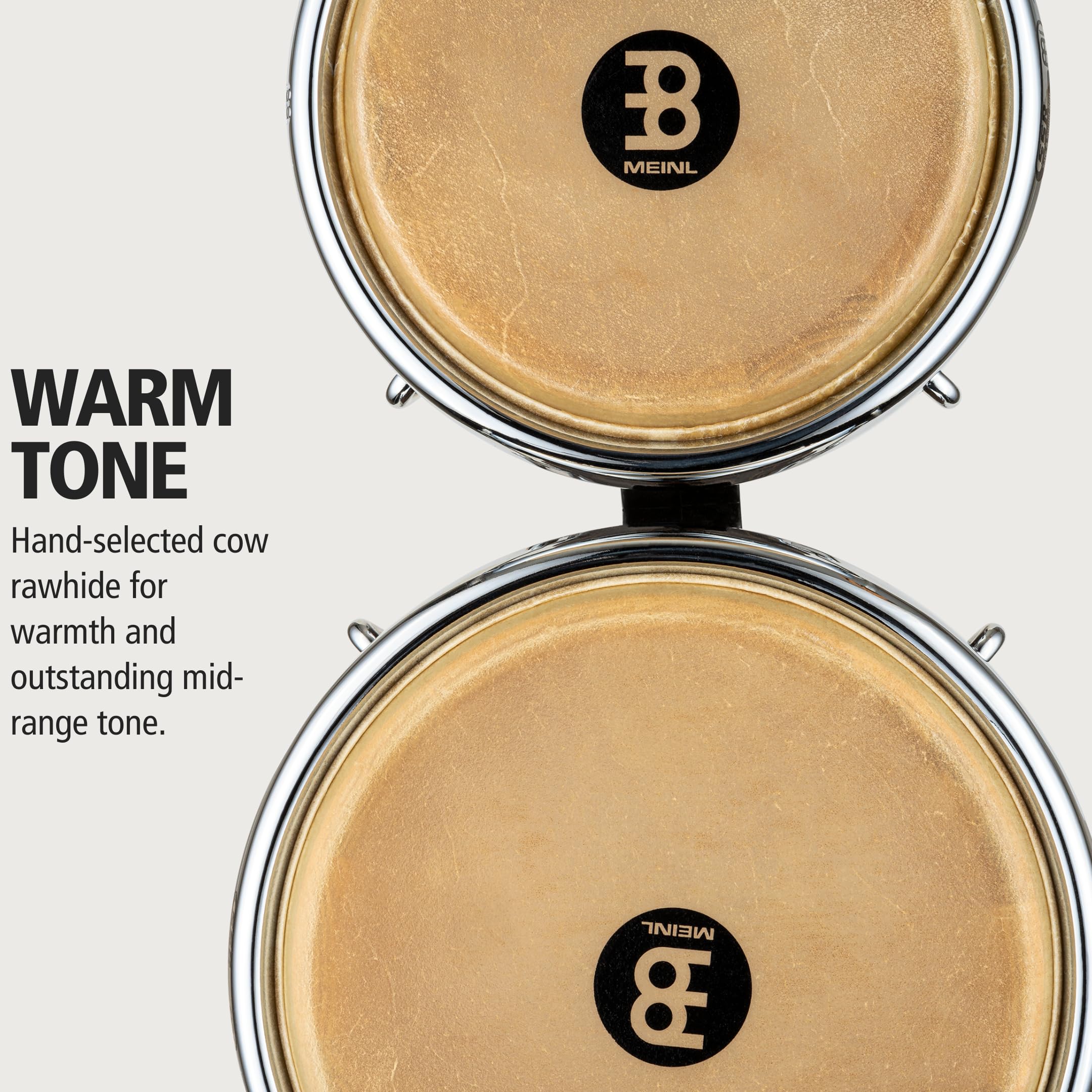 Meinl Percussion WB400VBR-M 7 8.5-Inch Woodcraft Bongos, Vintage Brown - Image 3