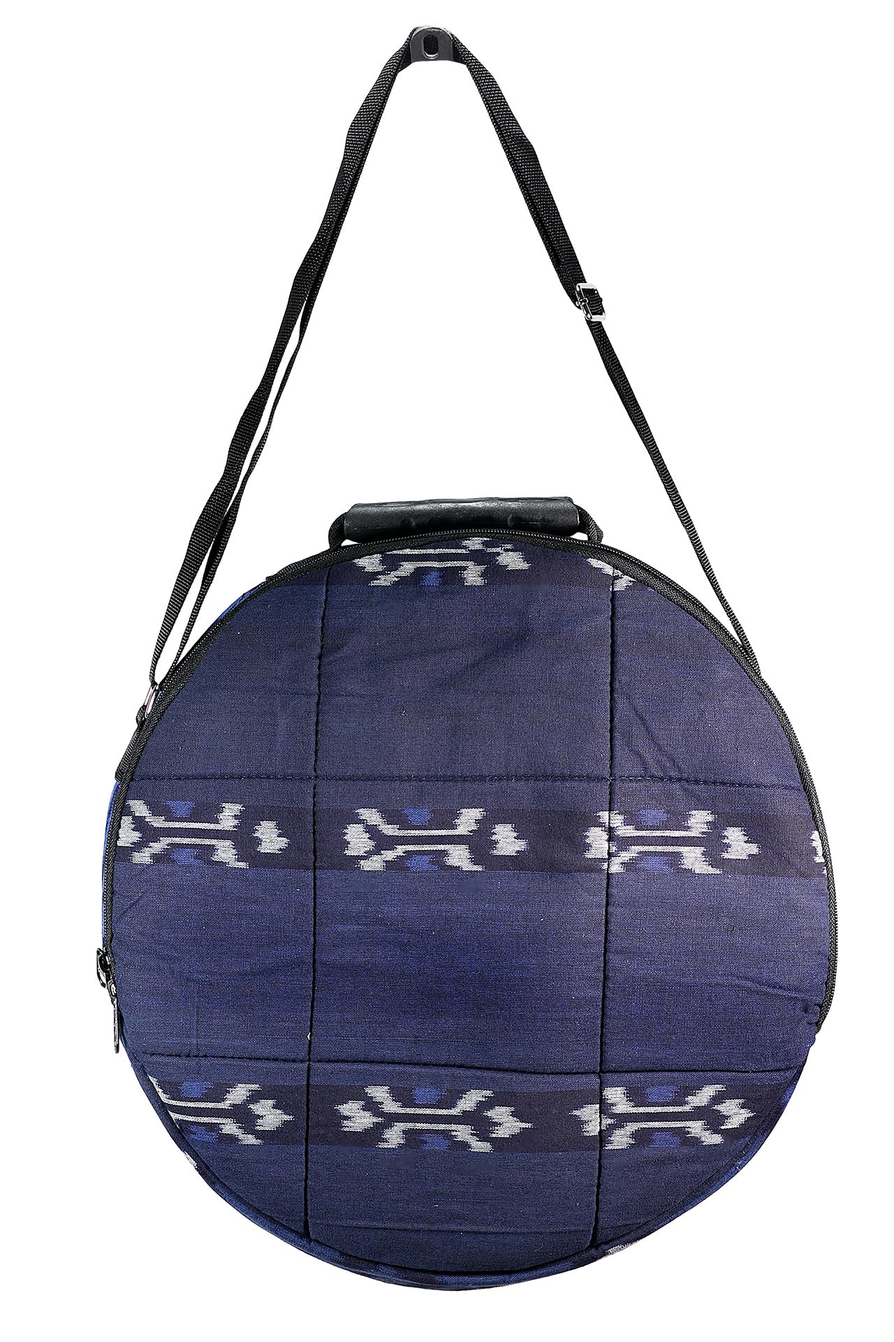 Shamandrum Tasche aus Ikat Ø 40 cm Schamanentrommel Rund Ritual Drum Trageriemen