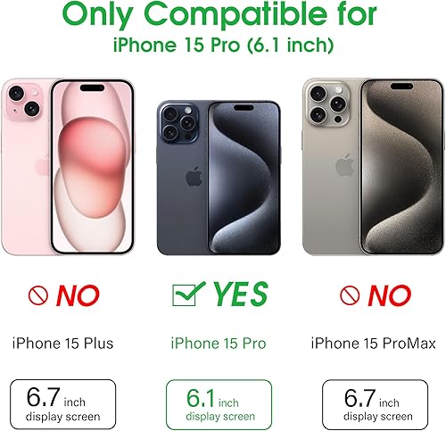 Miniatura 55 de Arae Compatible with iPhone 15 Case with Card Holder and Wrist Strap Wallet Flip Cover for iPhone 15 6.1 inch,Wine Red