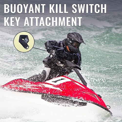 Miniatura 2 de Jettribe Jet Ski Lanyard Neopreno Loop Muñequera  Neopreno Flotante Kill Switch Key Cord Accesorio PWC Accesorios
