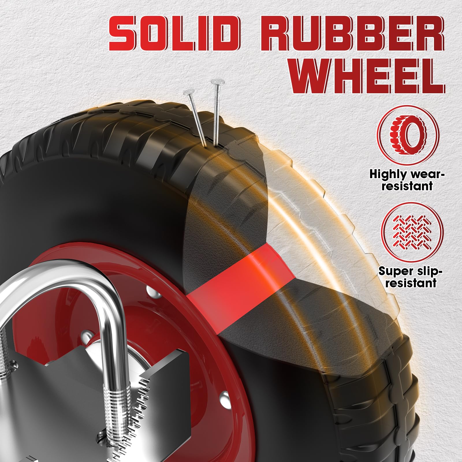 8-Inch Heavy Duty Gate Wheel, Driveway Fence Rolling Gate Wheels — Amazon image 5