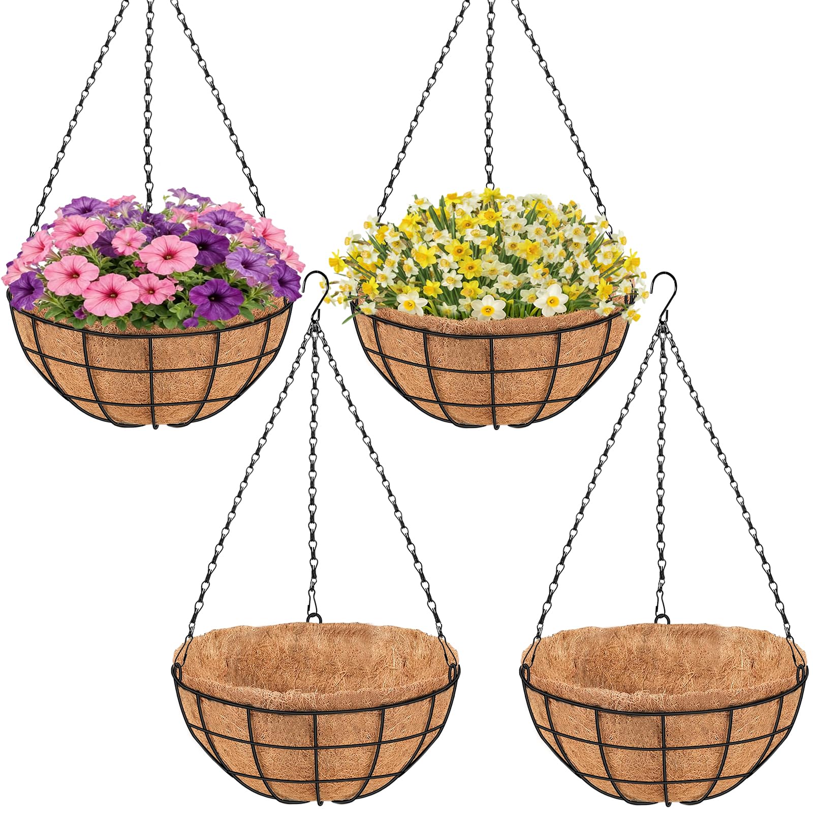 PIKAMAO 18 Inch Hanging Basket