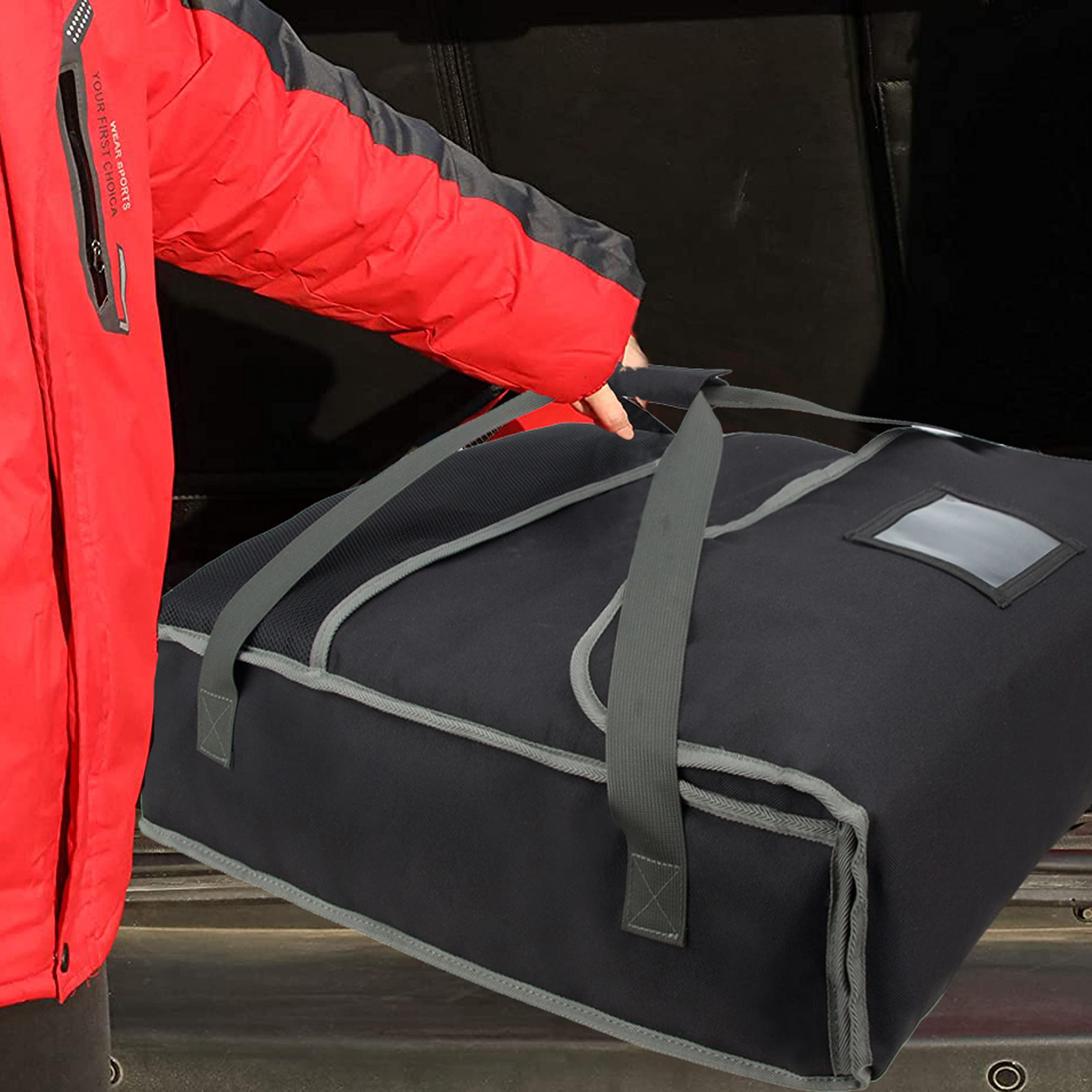 KISLANE Insulated Pizza Delivery Bag 20’’ x 20’’ x 6’’, Commercial
