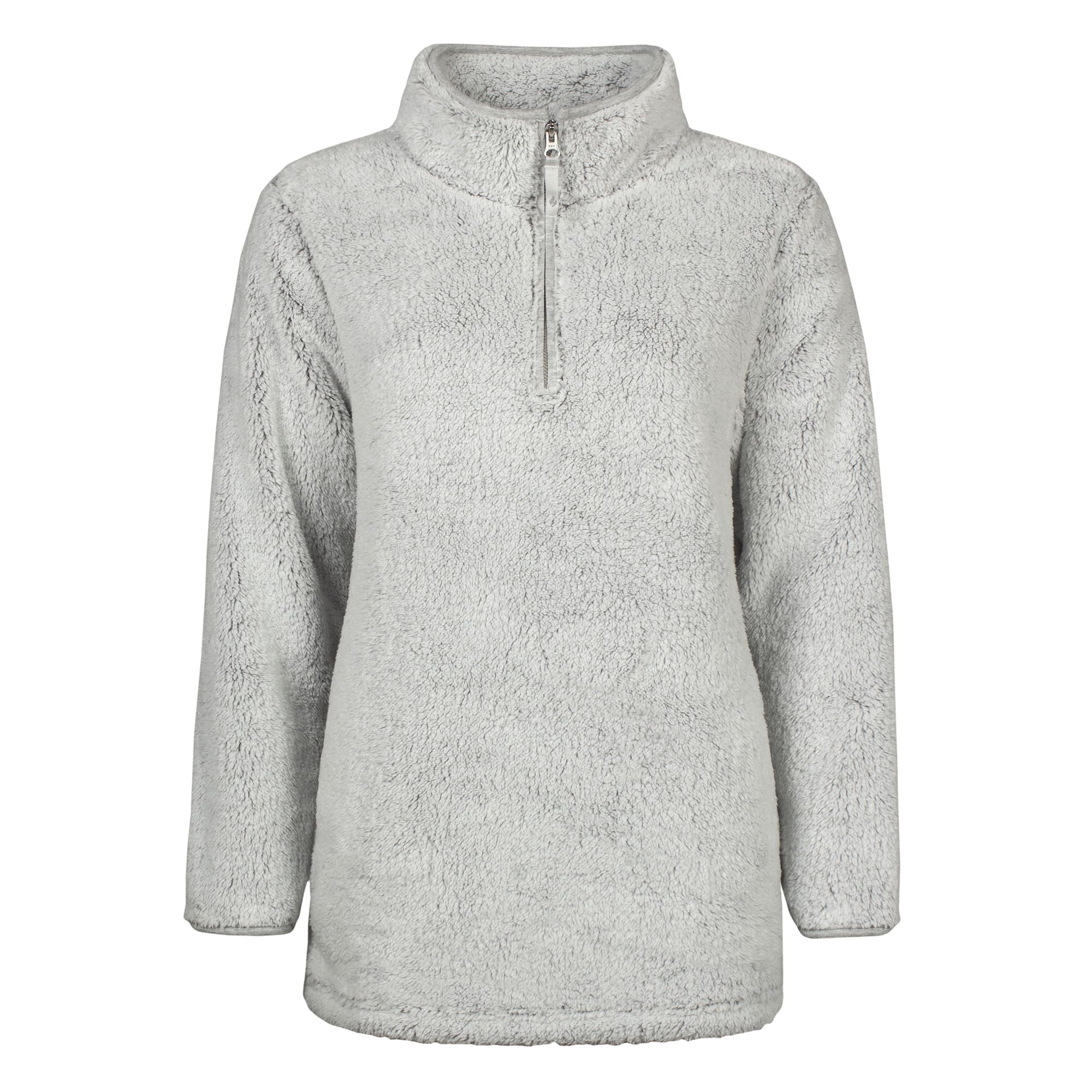 Heat Holders - Women's 1/4 Zip Fleece Top - Grey - M