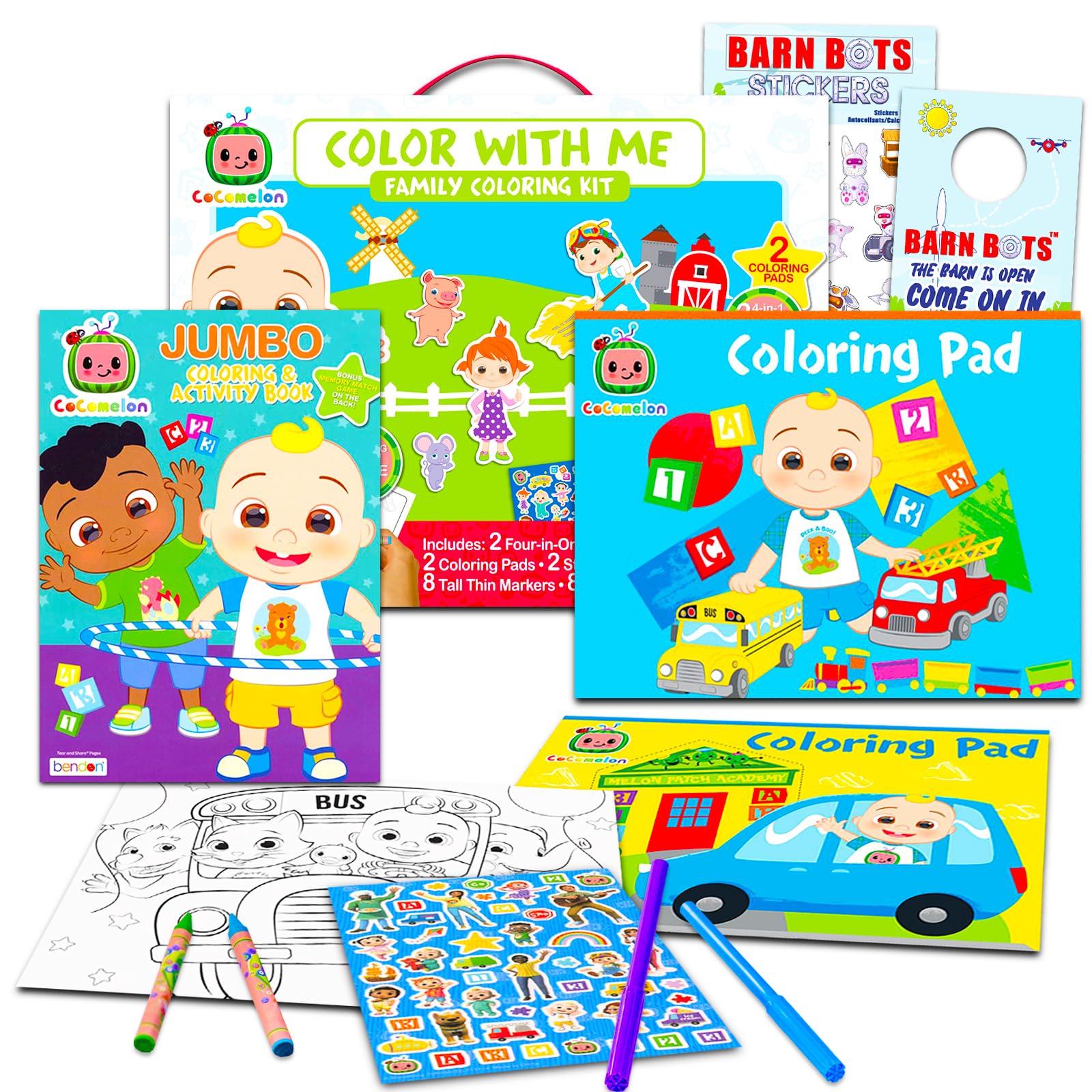 Amazon.com: Cocomelon Coloring Book Super Set for Toddlers - Jumbo ...