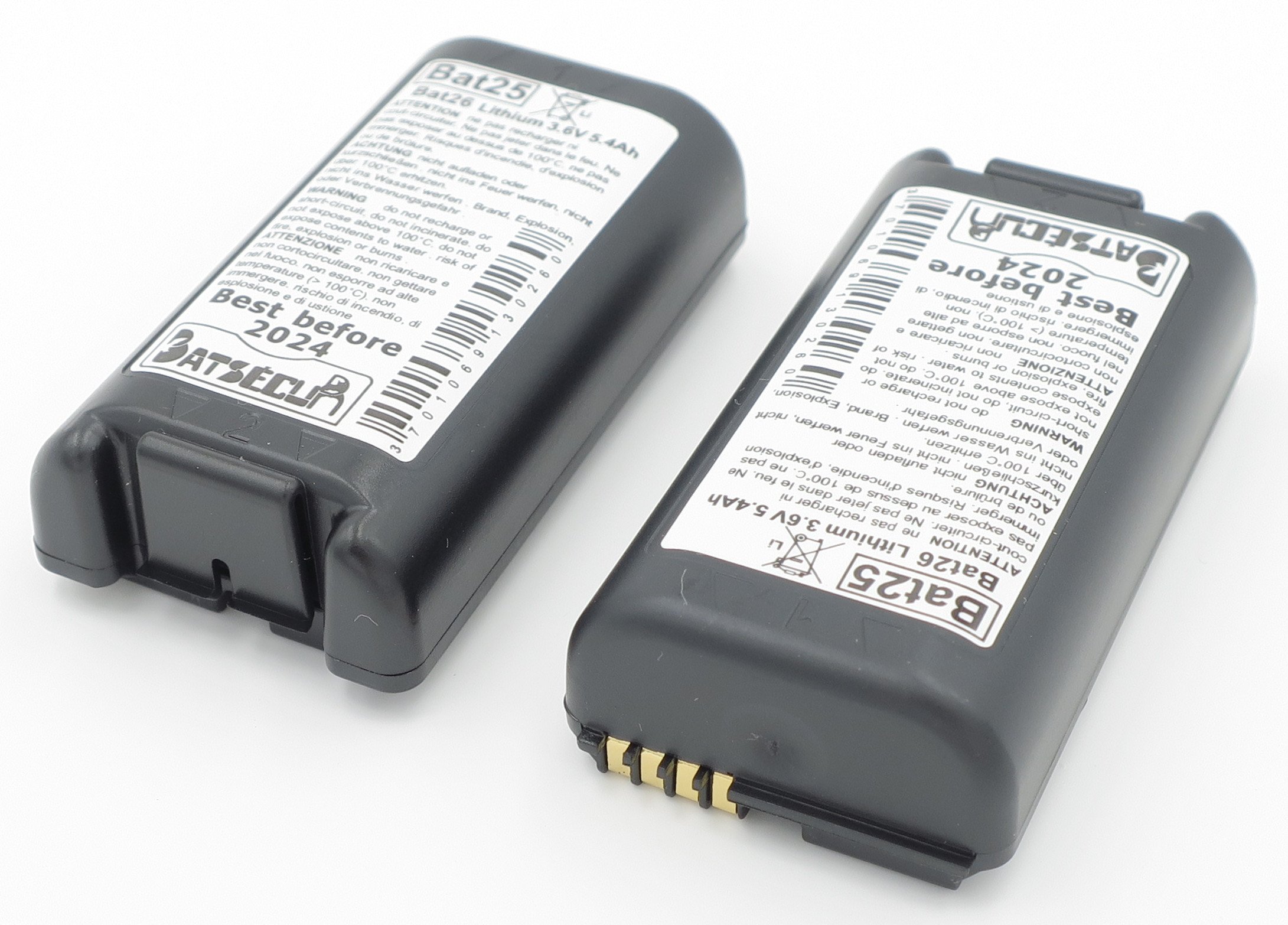 Pack 2 Batterie Allarme BAT25 Compatibile con BATLi25 BATLi26 BAT26 DAITEM Hager ATRAL 3.6V 4Ah - 3.6V 5.4Ah Li-SOCl2