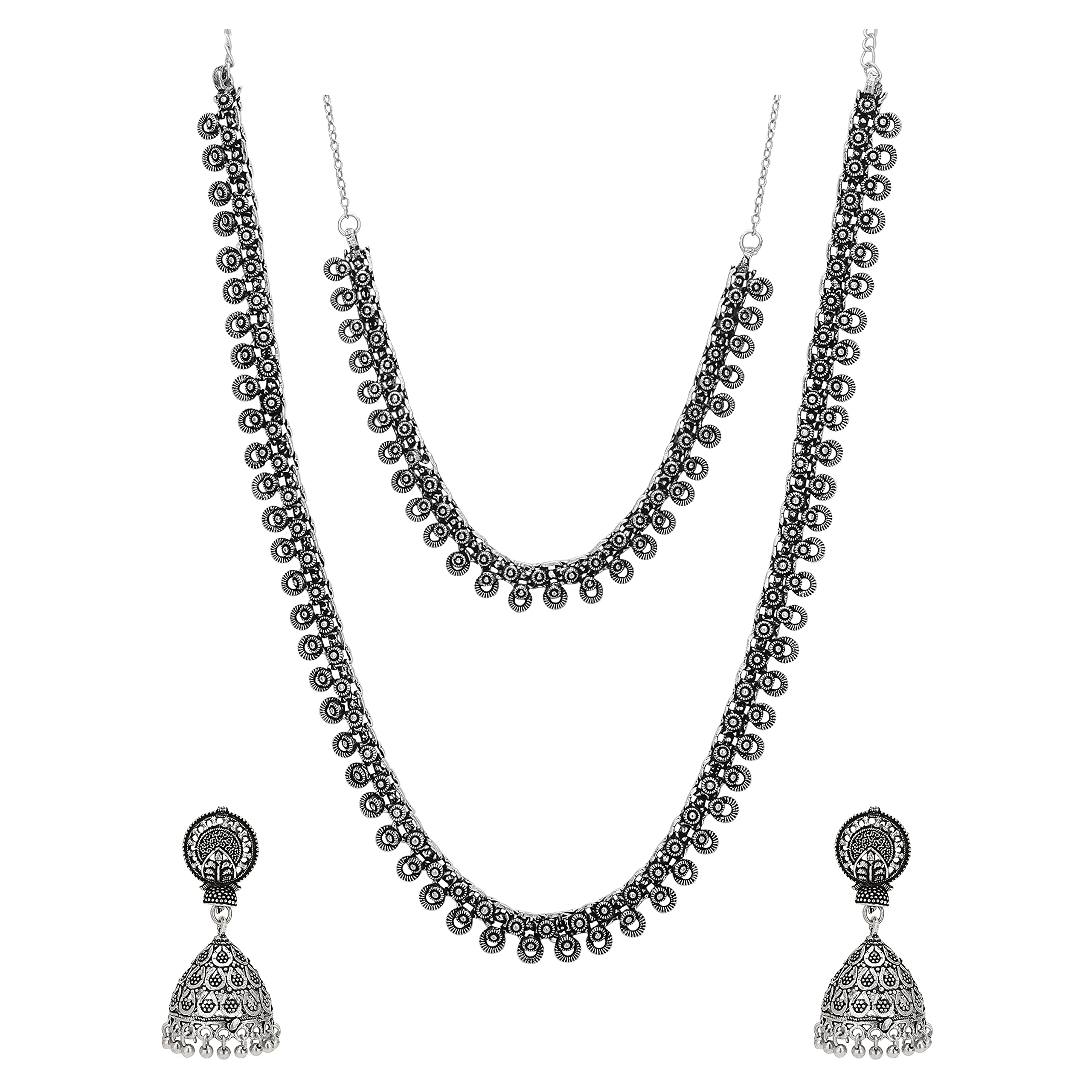 See full amazon price history chart for Sasitrends Oxidized German Long Short Necklace with Earrings for Women and Girls Sasitrends Oxidized German Long Short Necklace with Earrings for Women and Girls (B09HRLF4XB) Amazon Price History, Amazon Price Tracker