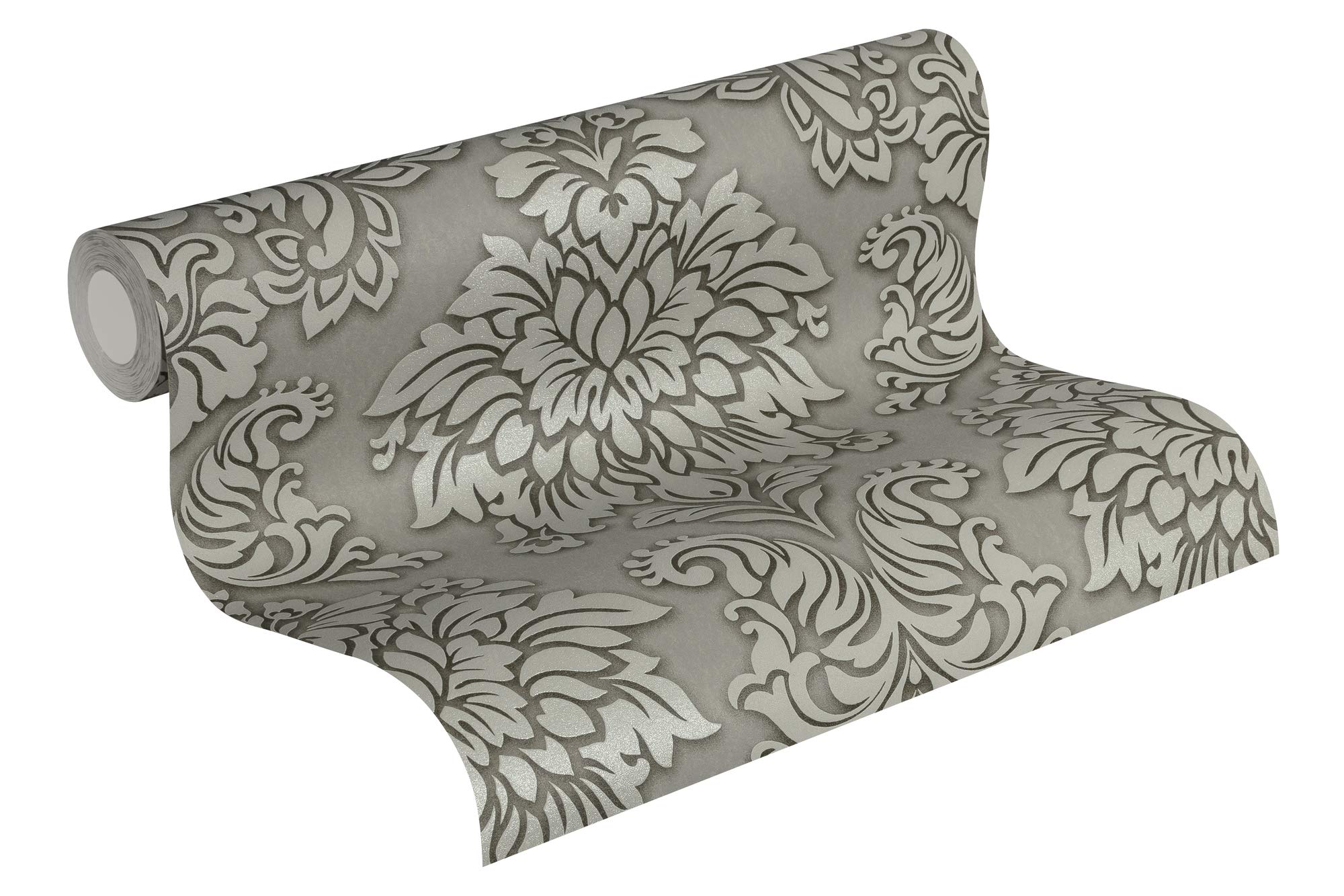 As Creation Washable Wallpaper Perfect For BathroomClassic Design Damask WallpaperBeige Grey Baroque Traditional Style Wallpaper from B&Q