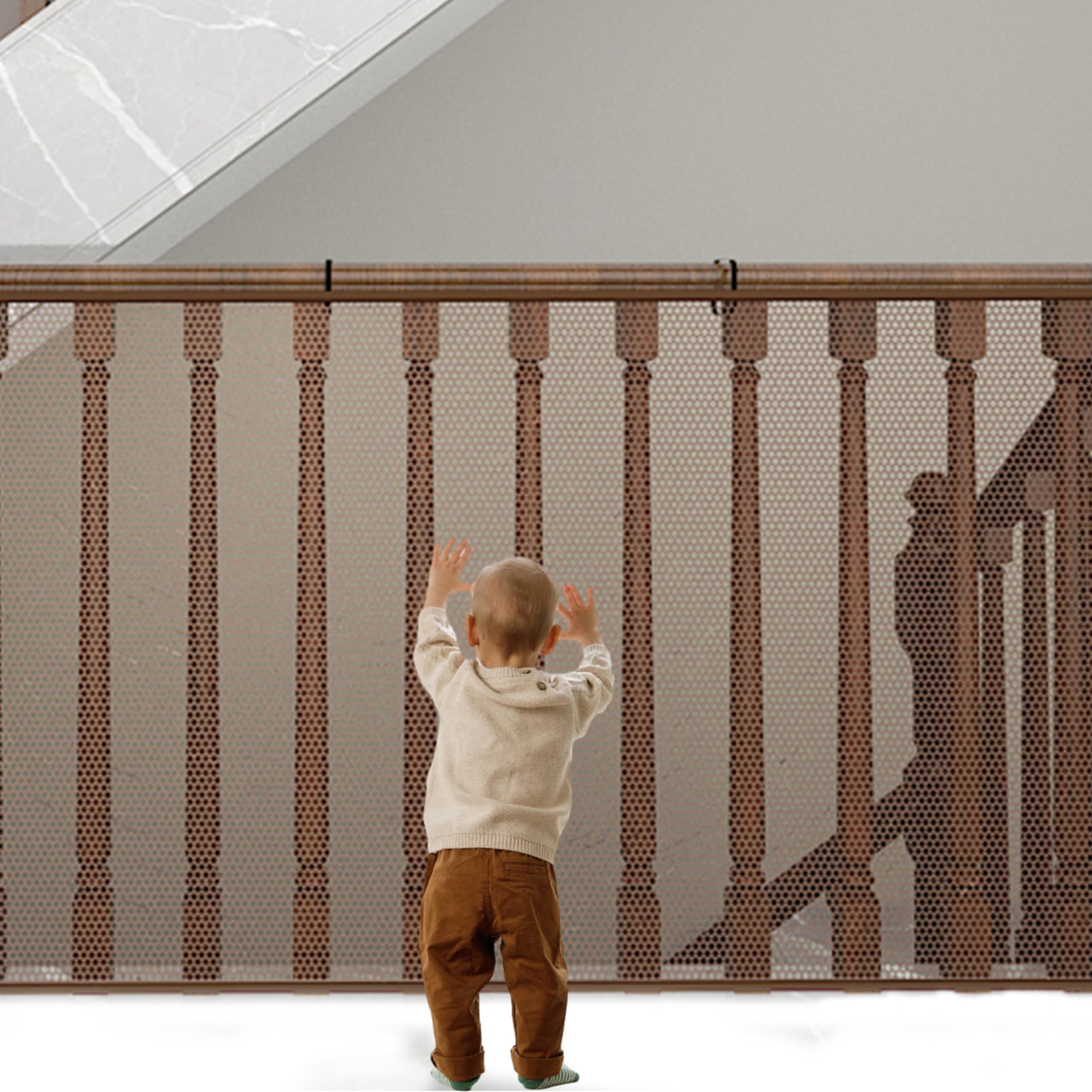 TRAHOO-Filet De Sécurité Pour Enfants, 450 X 90 Cm Bébé Filet