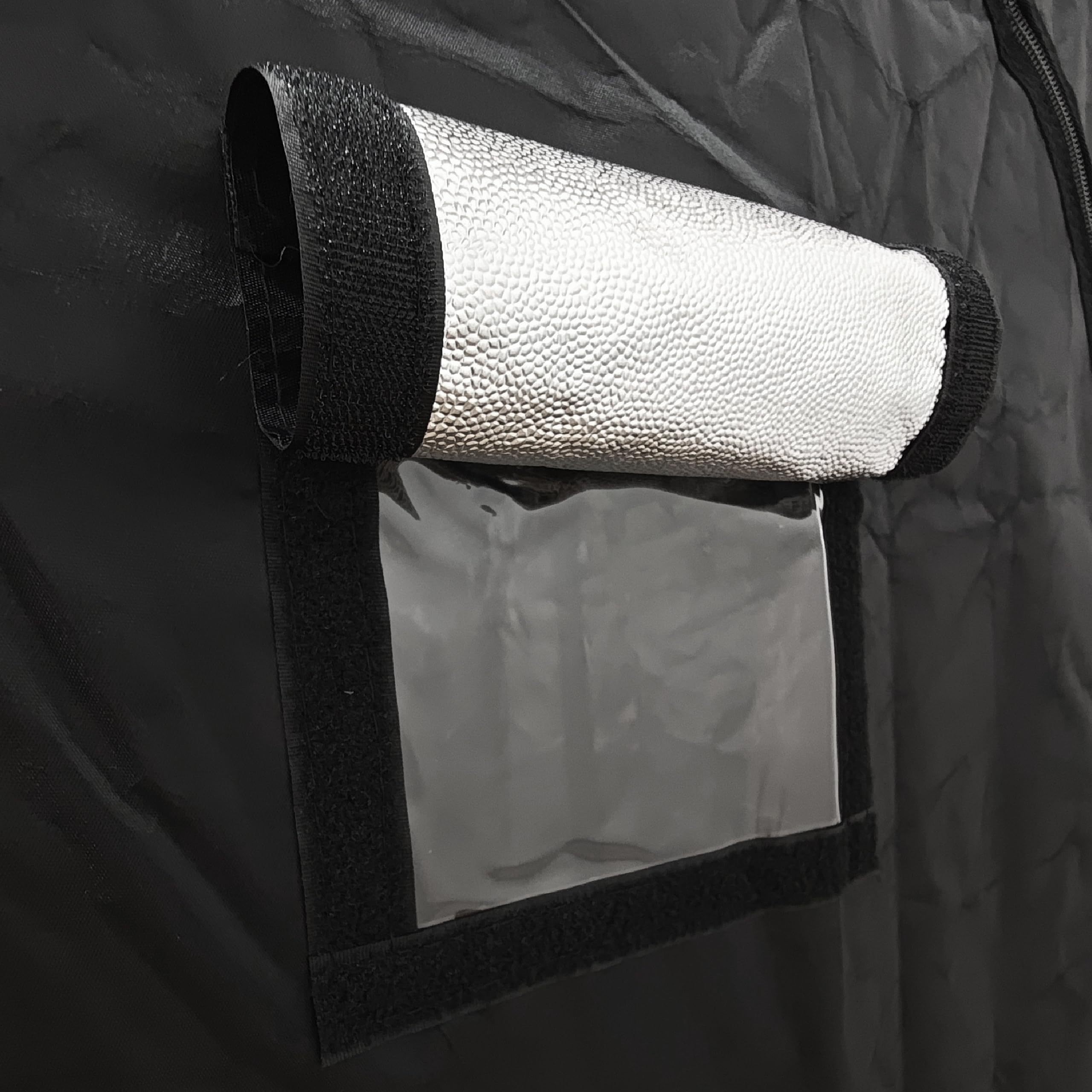 Armario de Cultivo Interior - Paredes Reflectantes 99% Mylar - Invernadero para Plantas - Impermeable y Desmontable - Tejido Nylon Resistente… (Negro, 60 cm X 60 cm X 140 cm)