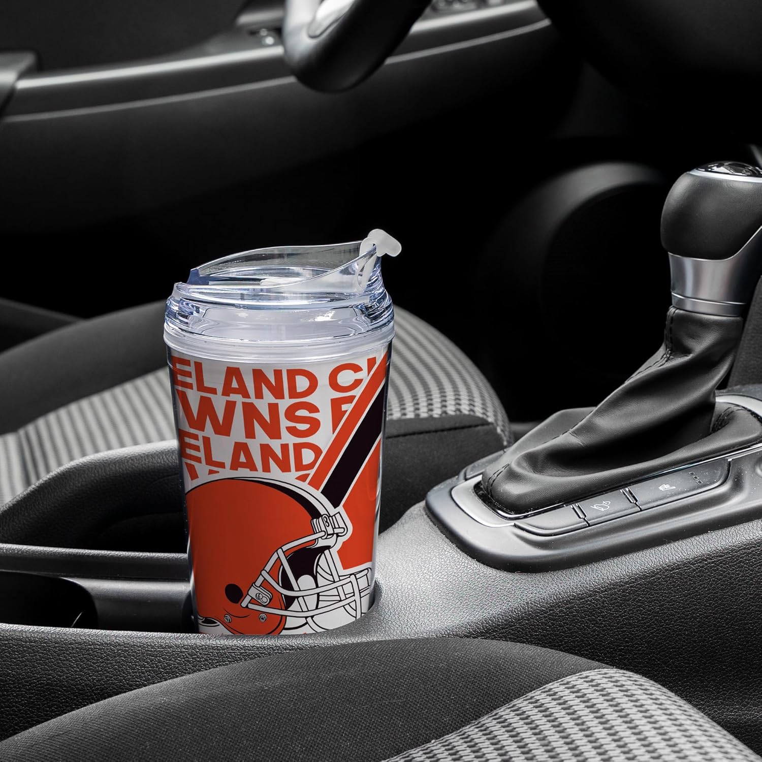 NFL Football 24oz Acrylic Tumbler with Hinged Lid, Officially Licensed Double Wall Tumbler for NFL Fans - Image 4