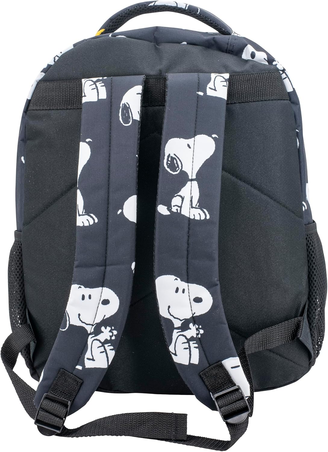 AI ACCESSORY INNOVATIONS Peanuts 16” Backpack With Front Pocket for Girls & Boys, Allover Print Bookbag Featuring Snoopy & Woodstock, Black - Image 4