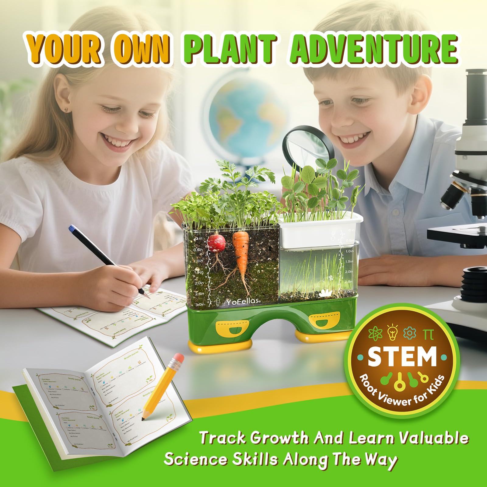 Root Viewer Science Kit for Kids – Grow Your Own Plant STEM Toy