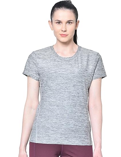 Women's Round Neck Dry Fit Gym Sports T-Shirt