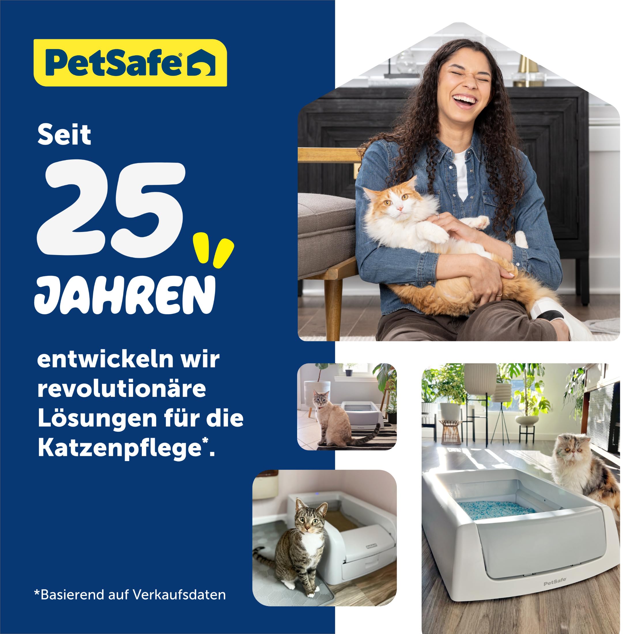 PetSafe ScoopFree Selbstreinigende Katzentoilette | Automatischer Rechen, Optimale Geruchskontrolle, Für Mehrere Katzen Geeignet