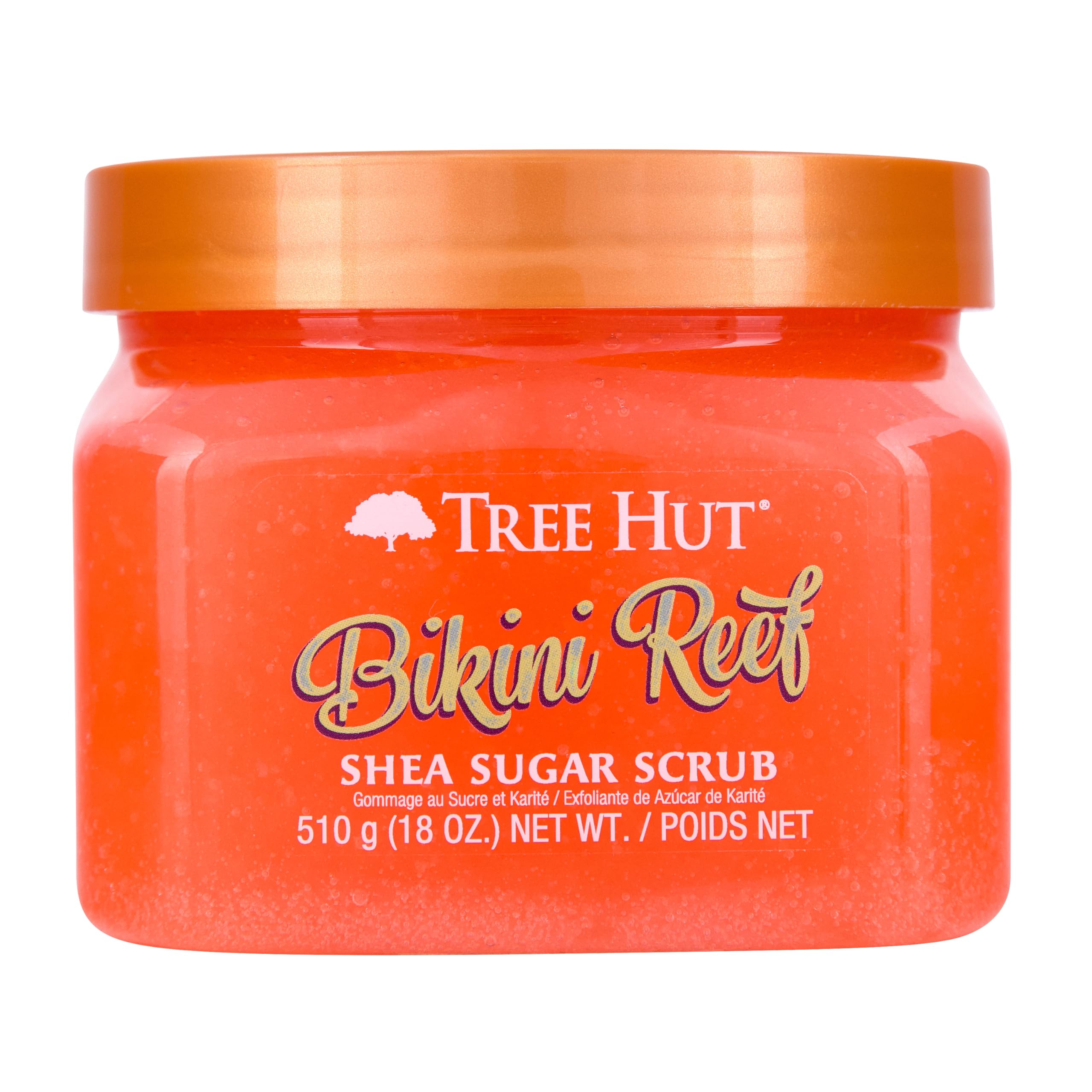 Tree HutBikini Reef Shea Sugar Body Scrub, 532 ml, Exfoliating Scrub with Natural Shea Butter