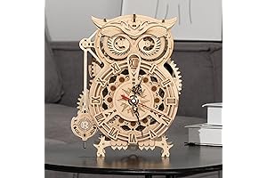 Owlsome ROKR 3D Wooden Puzzle Clock: The Perfect DIY Project for Clock Enthusiasts