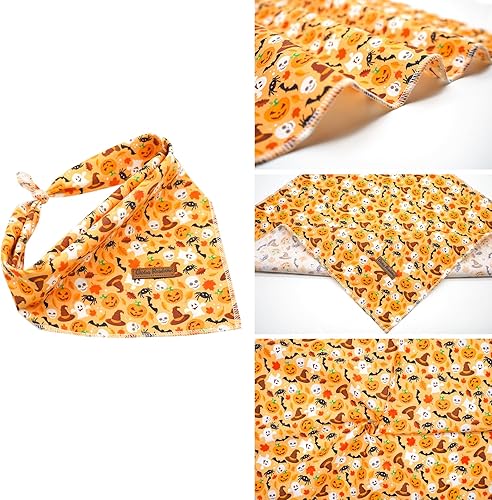 Miniatura 2 de Pañuelo de otoño para perro, 1 bufanda de Halloween para perro, bufandas para perros, bufanda para mascotas, pañuelo para mascotas, bufandas