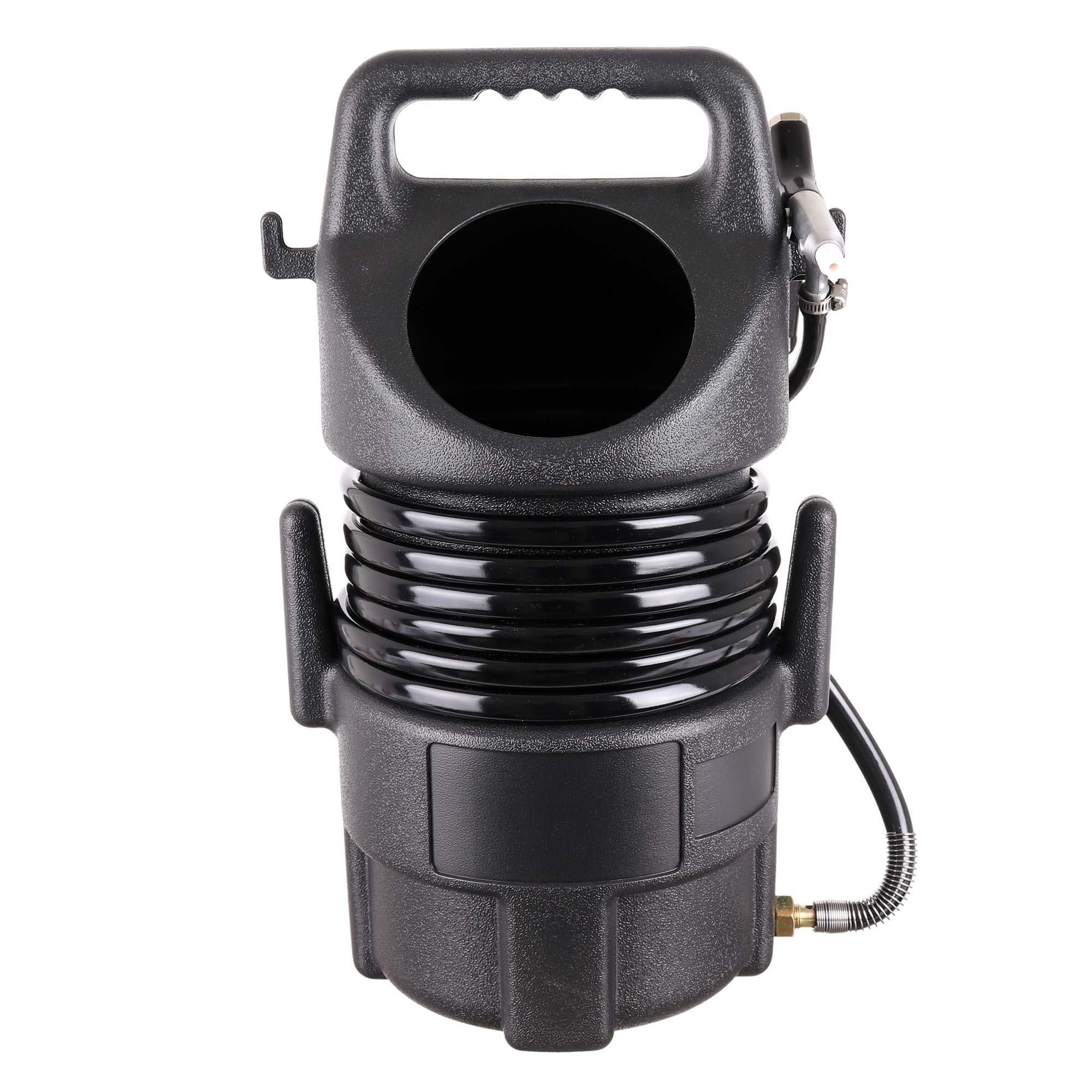 Pistola de chorro de arena con contenedor de arena 10 l y manguera (4,5 m), conexión 1/4", boquilla de cerámica Ř 5 mm, presión de trabajo 4-6,5 bar