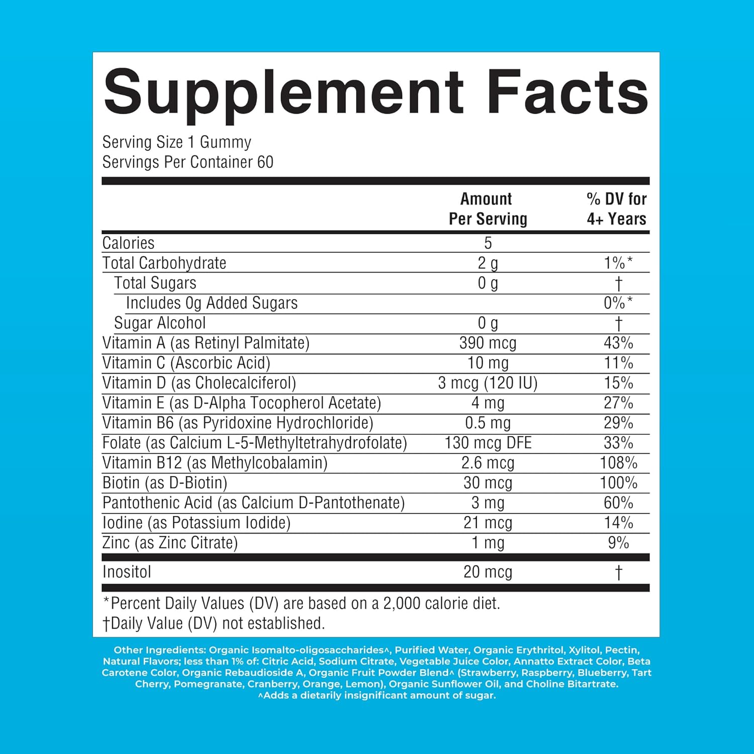 MARYRUTH'S Kids Vitamins | Multi | Sugar Free | 2 Month Supply | Kids Multivitamin Gummies for Ages 2+ | Vegan | Only 1 Gummy a Day | 60 Count - Image 10