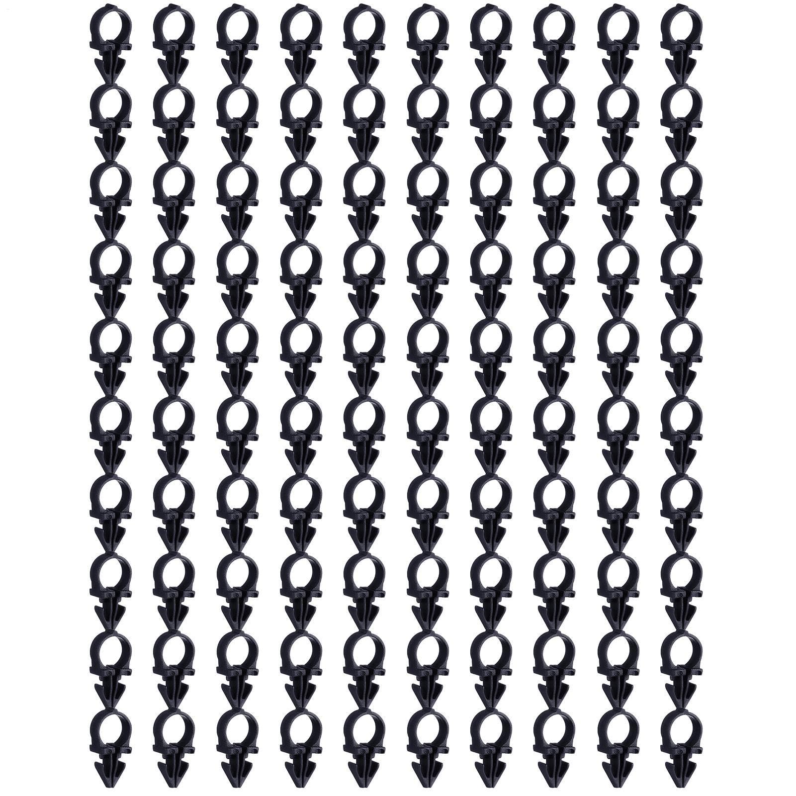 Clips de fijación para Red de fútbol, 100 Piezas, robustos Soportes para portones de Red de fútbol, Accesorios Deportivos para Patio Trasero, Entrenamiento, reparación, Ejercicio, Torneo